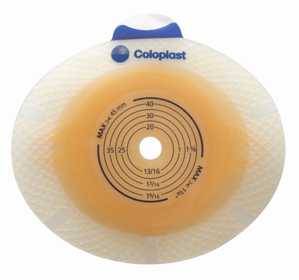 Coloplast 11011 - SenSura® Click Convex Light Barrier, Trim to fit 15 – 22 mm Stoma Opening, Green - 5/Box