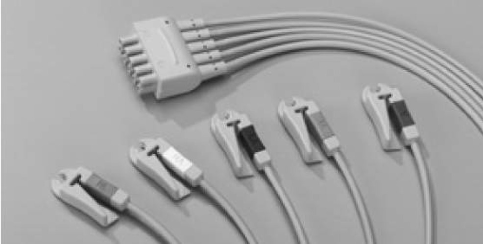 Sun Med - 412681-001 Lead Wire Set 29 Inch, 5 Leads, Multi-Link, Gold-Plated Connector, Grabber Style