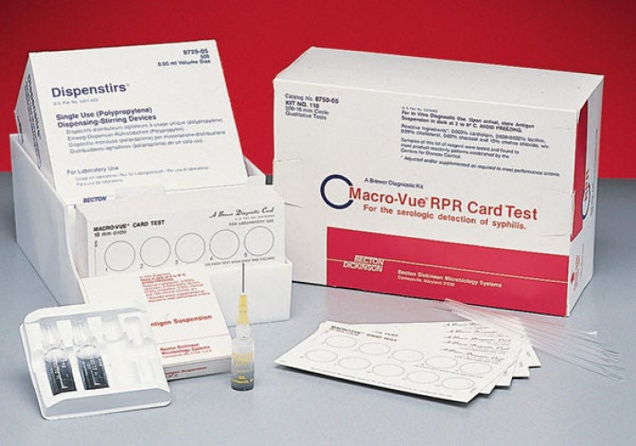 BD - 274449 Sexual Health Test Kit BD Macro-Vue™ RPR No. 104 Syphilis Screen 300 Tests CLIA Non-Waived