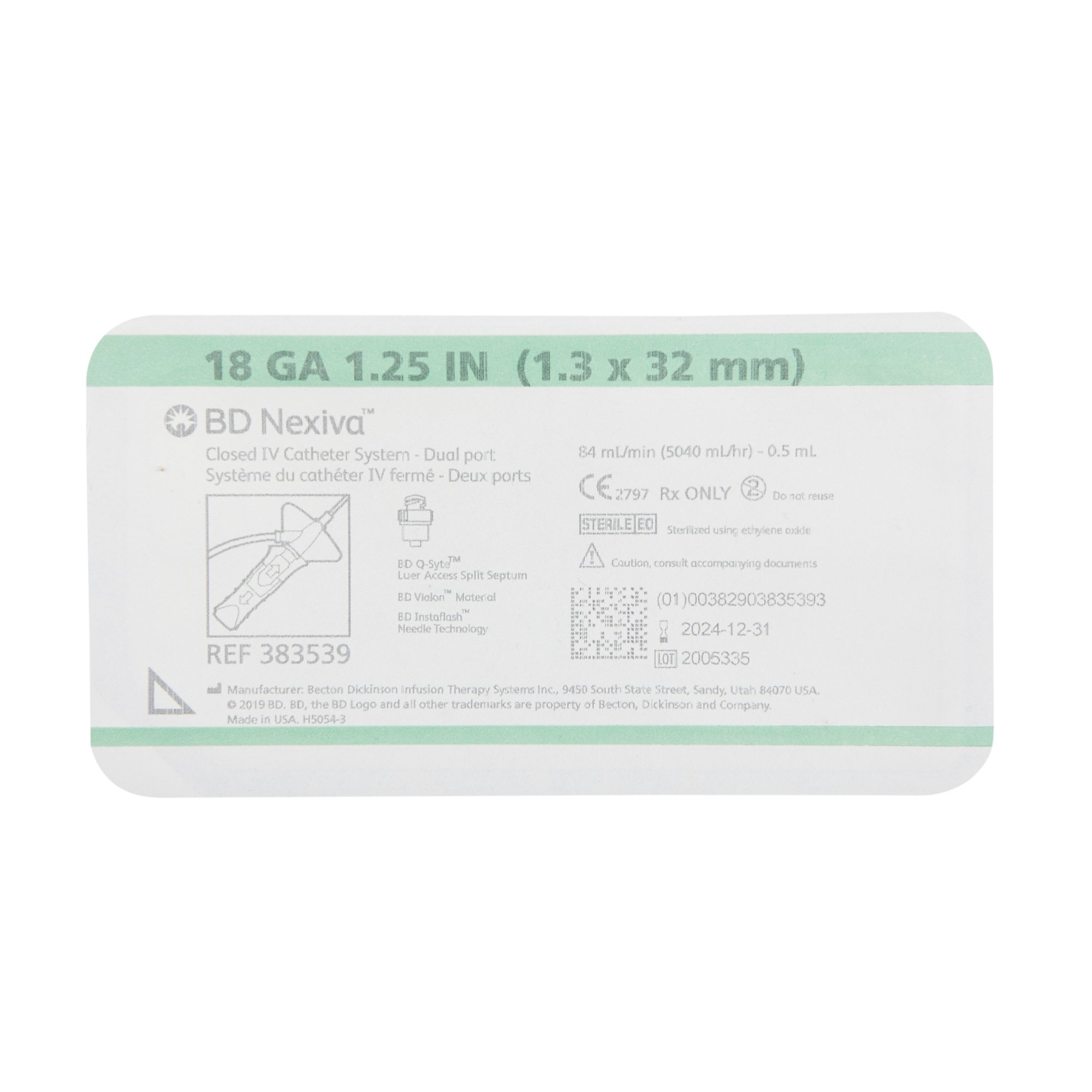 BD - 383539 Nexiva™ Closed IV Catheter