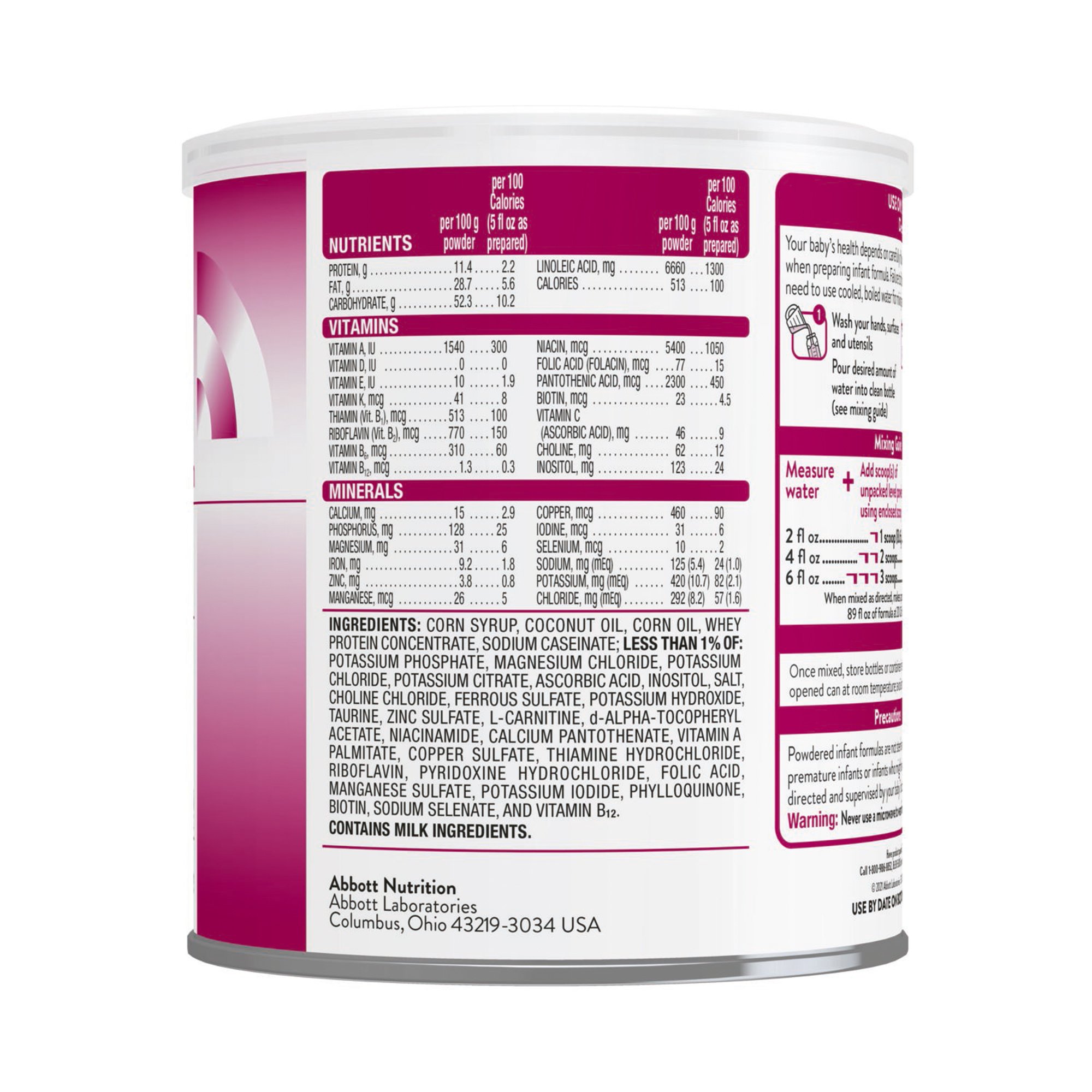 Abbott Nutrition 53328 - Calcilo XD® Low-Calcium/Vitamin D-Free with Iron Powder Infant Formula, 13.2-oz. - 1/Each, 6/Case