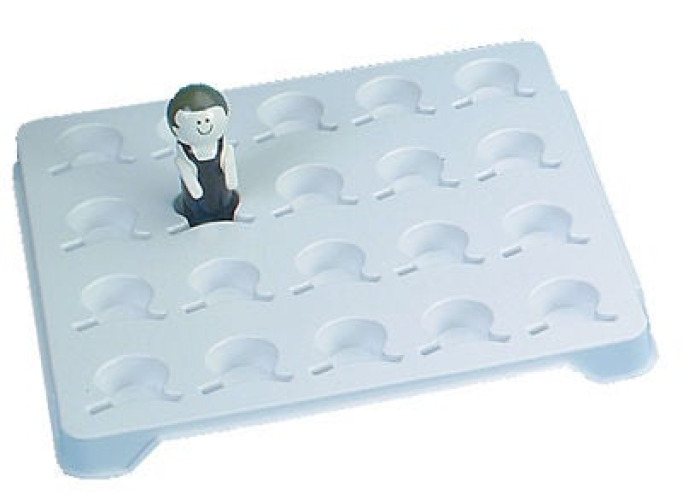 Health Care Logistics - 5145 Medicine Cup Transport Tray White, 14-5/8 X 1-1/2 X 13-1/2 Inch, 20 Place