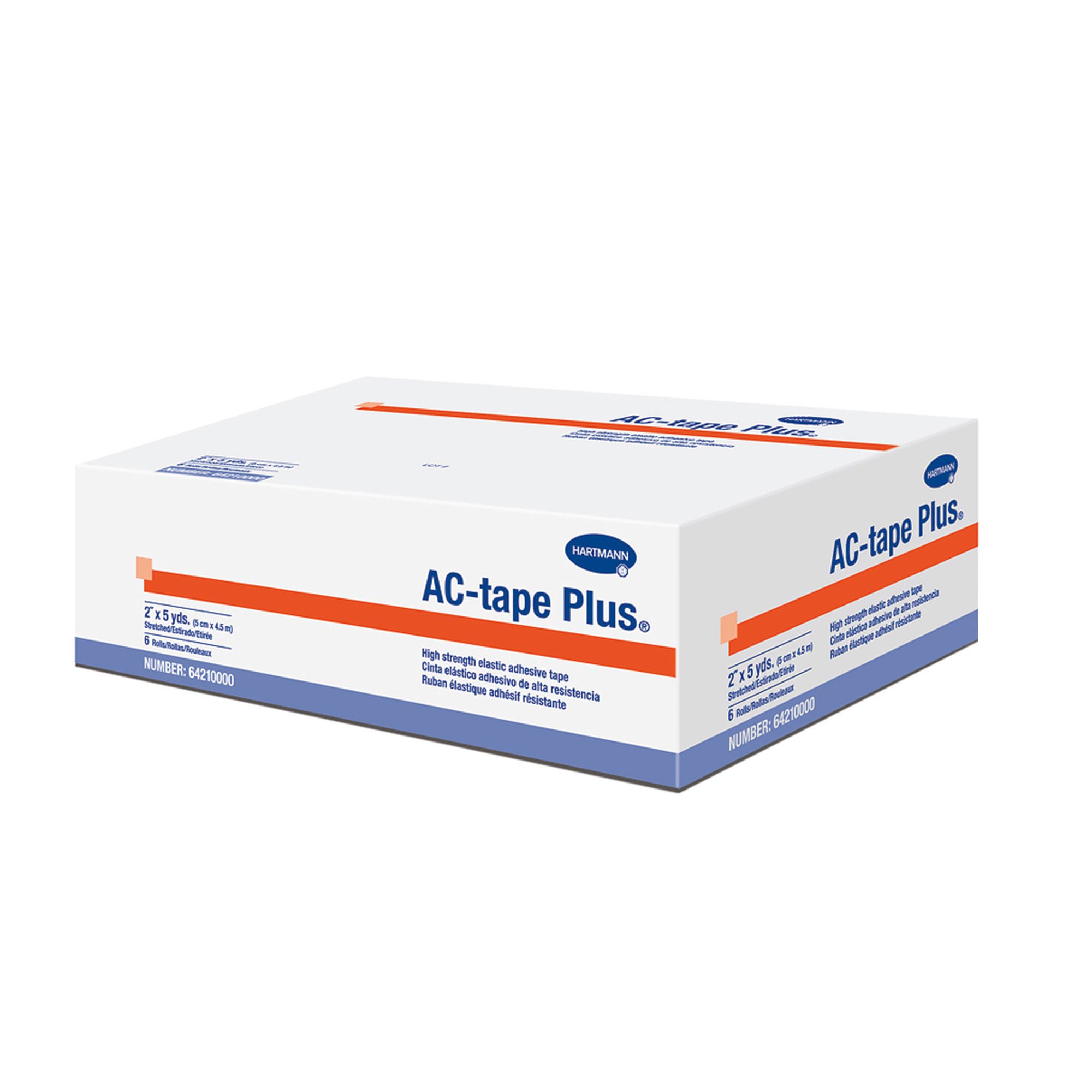 Hartmann - 65210000 Athletic Tape AC-tape Plus® Tan 2 Inch X 5 Yard Cotton NonSterile