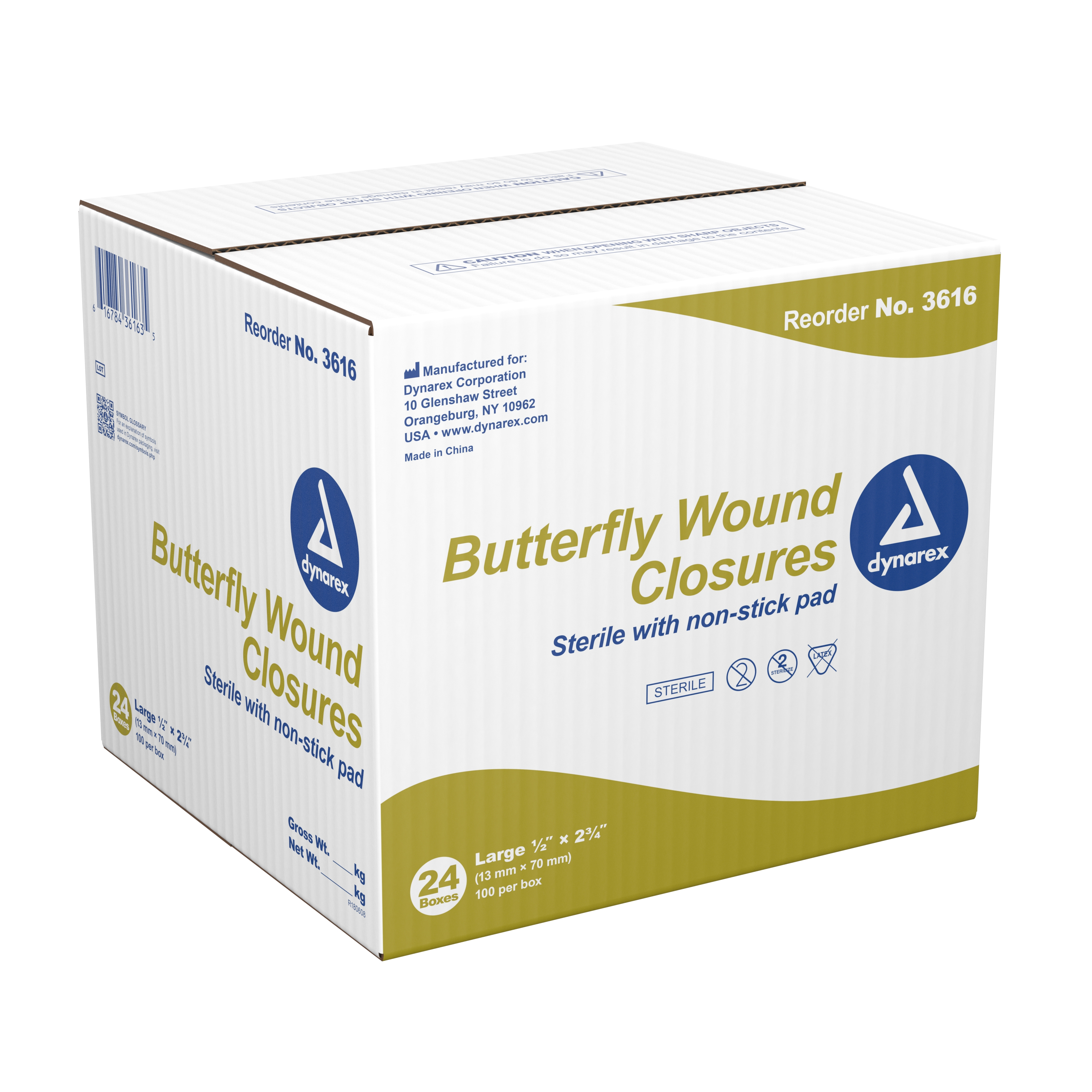 Dynarex - 3616 dynarex® Butterfly Wound Closure Strip