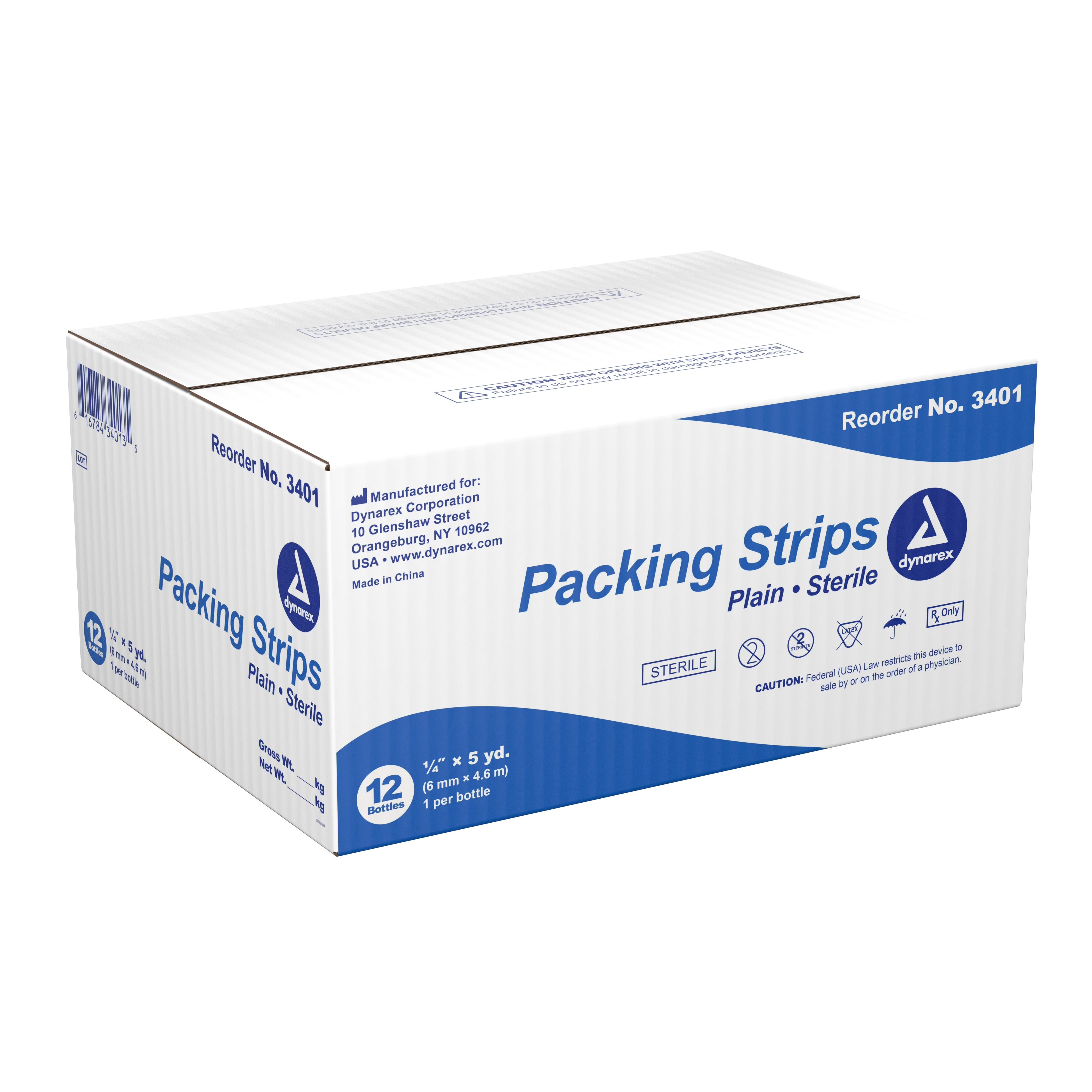 Dynarex - 3401 dynarex® Nonimpregnated Wound Packing Strip
