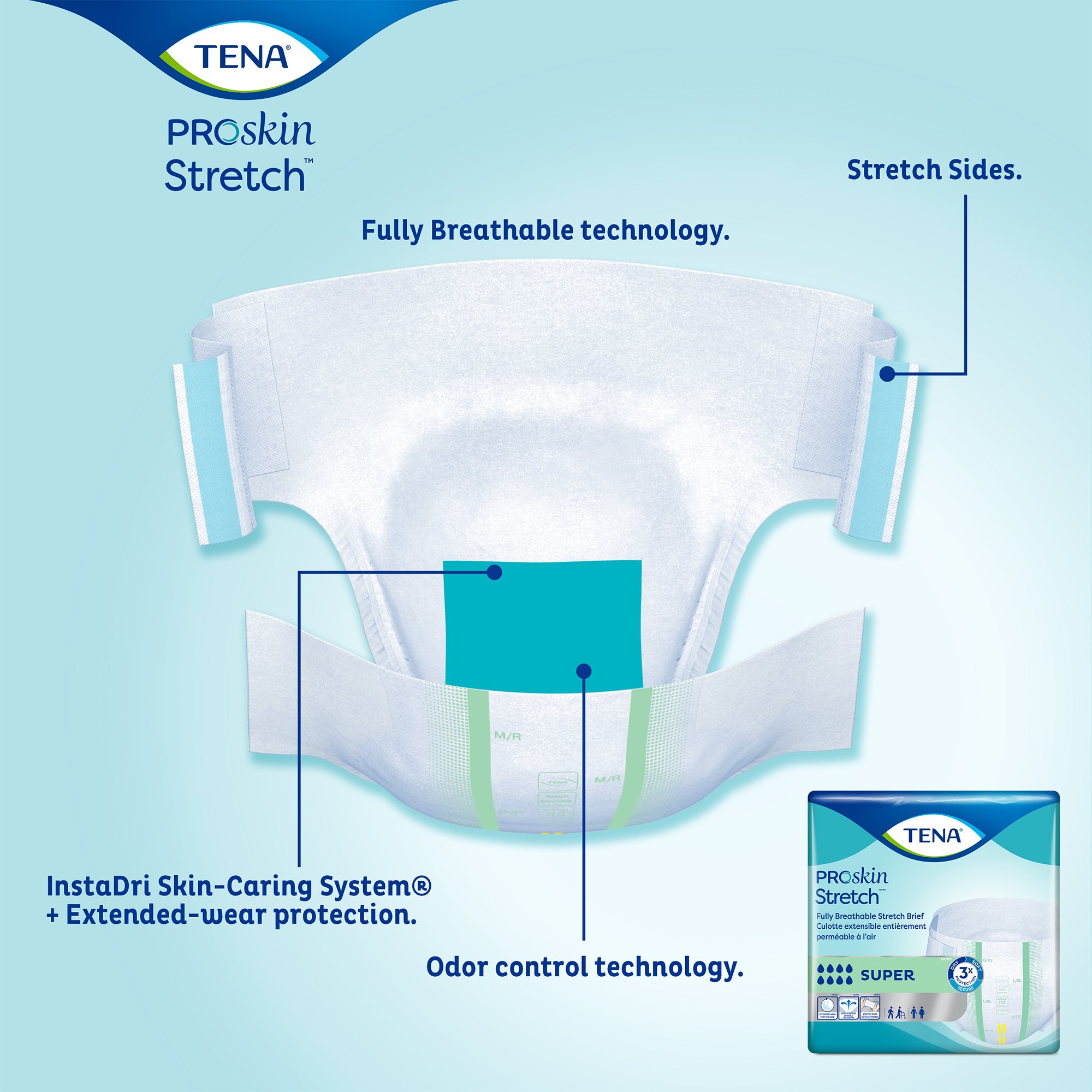 Essity HMS North America Inc - 67902 Tena® ProSkin Stretch™ Super Incontinence Brief