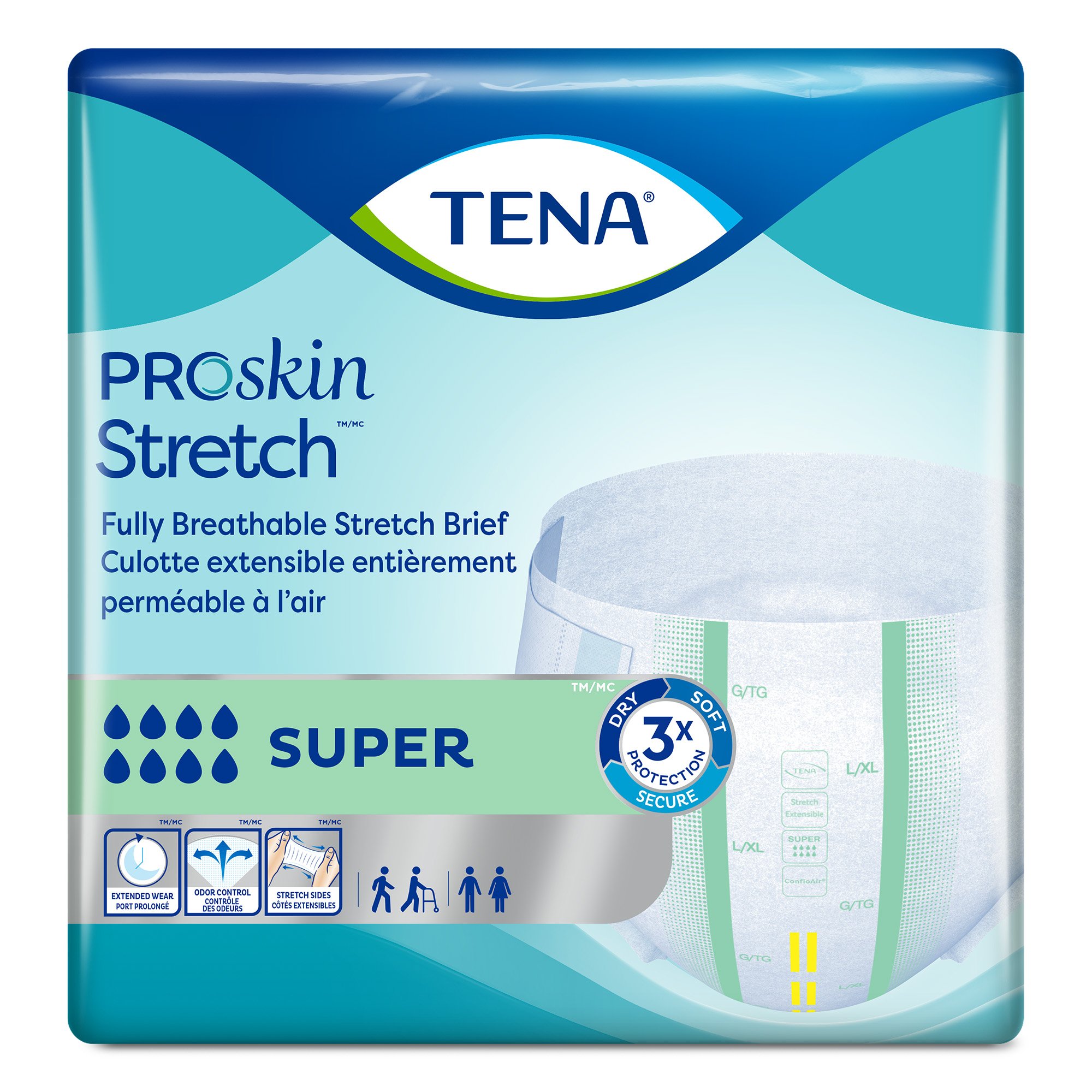 Essity HMS North America Inc - 67903 Tena® ProSkin Stretch™ Super Incontinence Brief