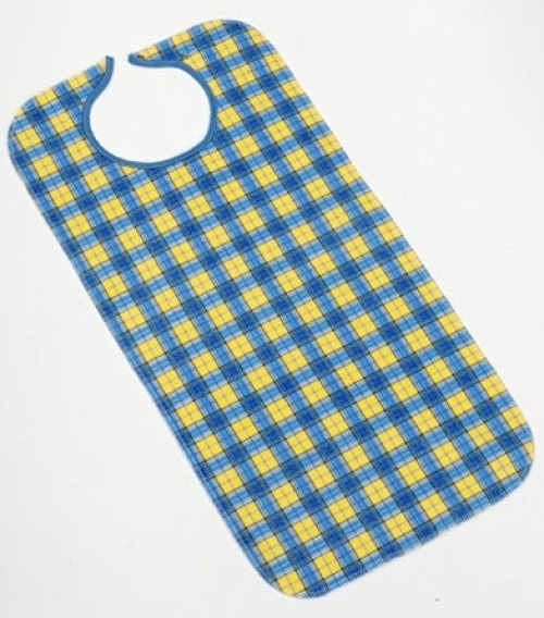 Hospitex-Encompass Group - 46093-3SB Bib Synergy Snap Closure Reusable Polyester / Rayon Blue