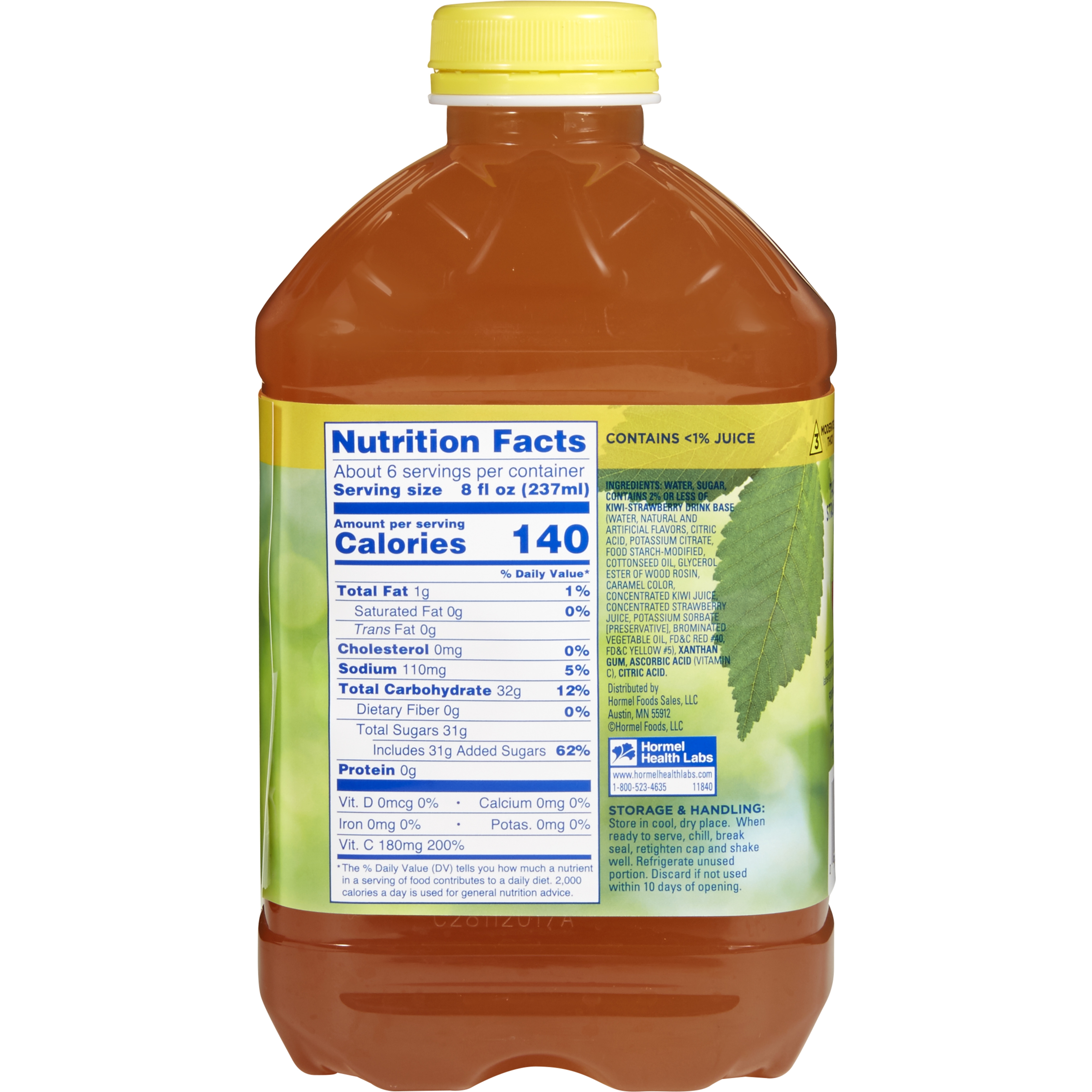 Lyons Magnus LLC 11840 - Thick & Easy® Clear Honey Consistency Kiwi Strawberry Thickened Beverage - 1/Each, 6/Case