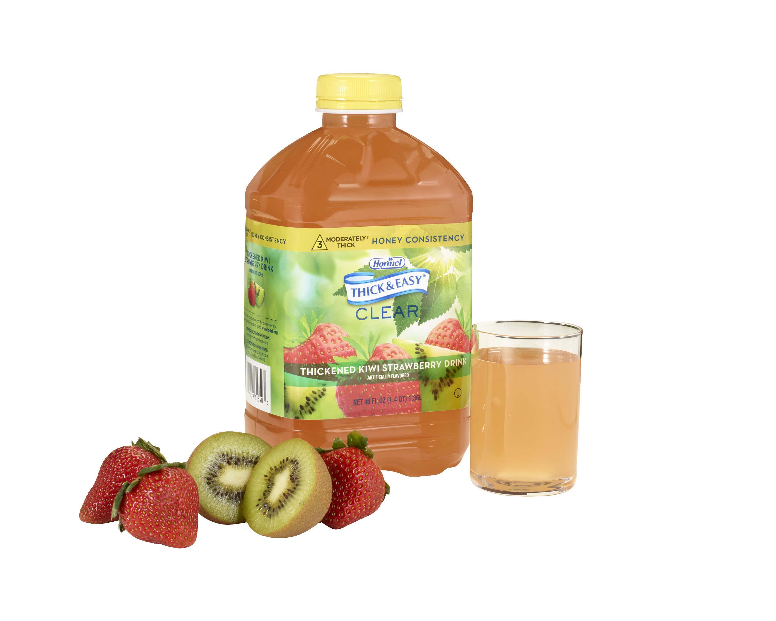 Lyons Magnus LLC 11840 - Thick & Easy® Clear Honey Consistency Kiwi Strawberry Thickened Beverage - 1/Each, 6/Case