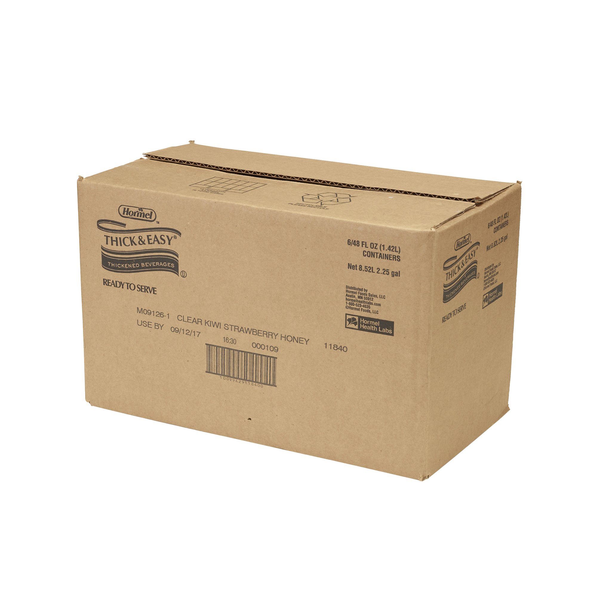 Lyons Magnus LLC 11840 - Thick & Easy® Clear Honey Consistency Kiwi Strawberry Thickened Beverage - 1/Each, 6/Case