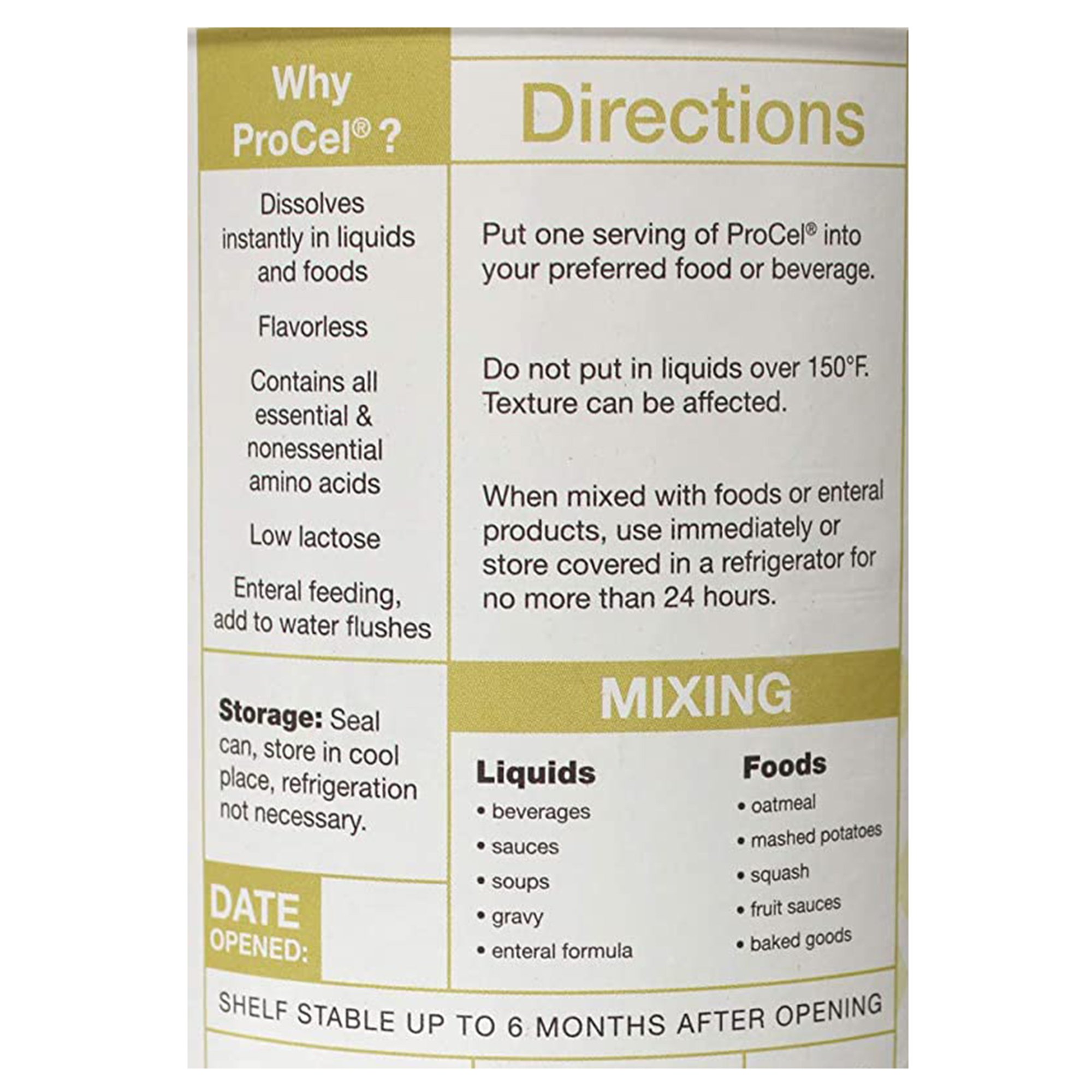 Global Health Products GH-80 - ProCel® Whey Protein Powder, 10-ounce Can - 1/Each, 6/Case