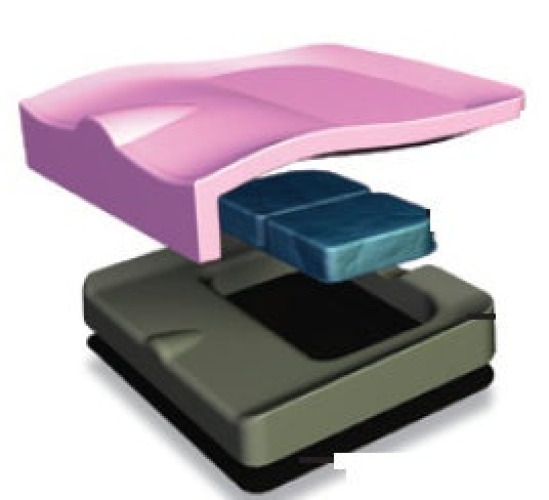 Pride Health Care - E2605 Seat Cushion Spectrum Gel SPP 18 W X 16 L X 3 D Inch Foam / Gel