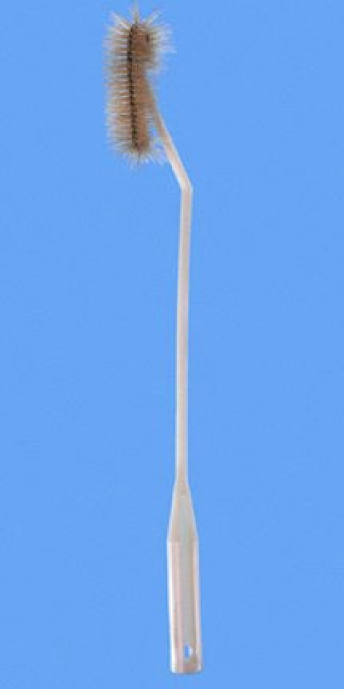 Fisher Anatomical - 035715 Fisherbrand® Flask Brush 16 Inch L, Bristle: 1.5 OD X 4 L Inch, Plastic Shaft and Handle, Extended Bristled End, Unbleached White Hog Bristles Flask / Bottle