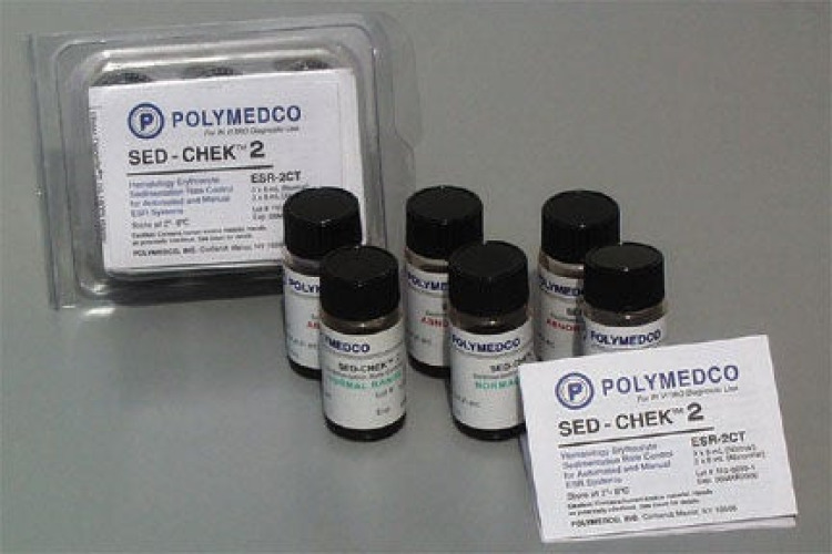 Polymedco - ESR-2CTA Hematology Control Sed-Chek® 2 Abnormal Level 6 X 8 mL