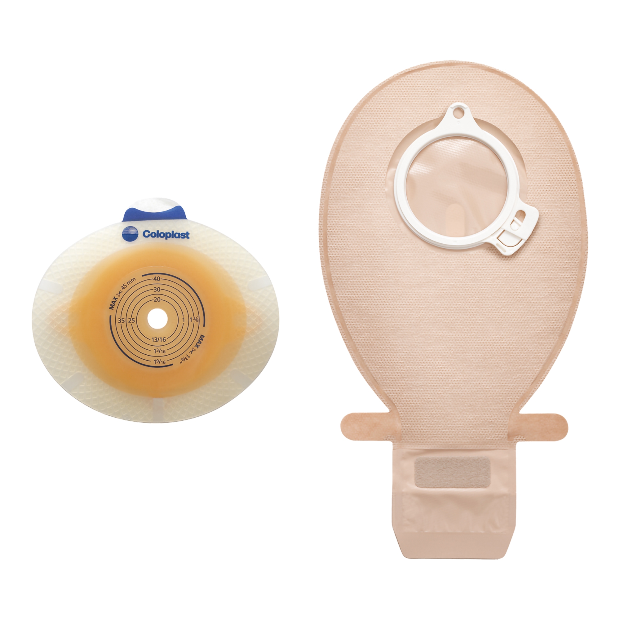 Coloplast - 10154 SenSura® Click 2-Piece Closed End Opaque Ostomy Pouch