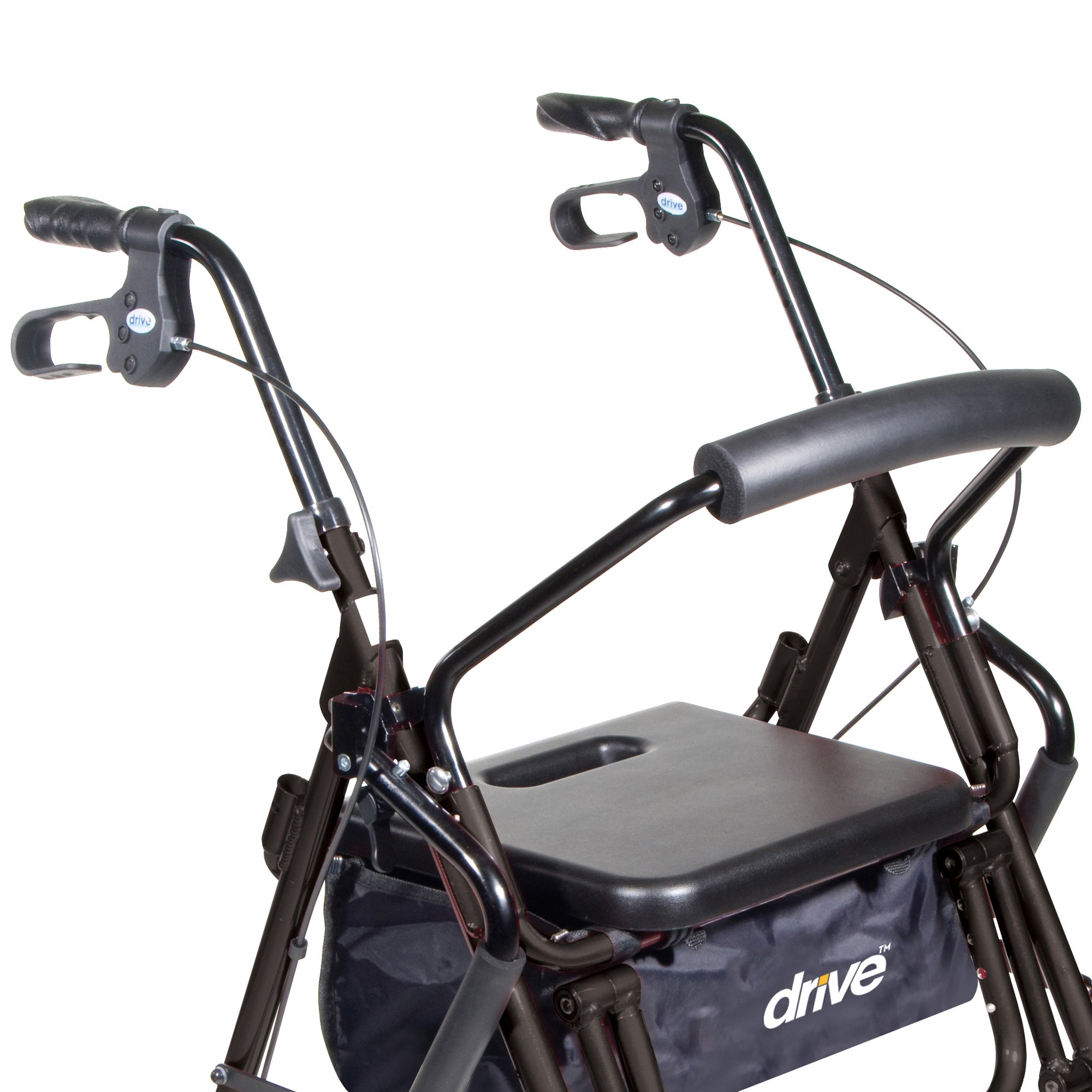 Drive DeVilbiss Healthcare - 795BK drive™ Duet Four-Wheel Rollator