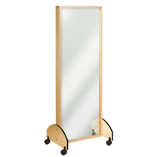Clinton Industries - 6210 Glass Portable Mirror 26-1/2 X 72 X 21 Inch Almond
