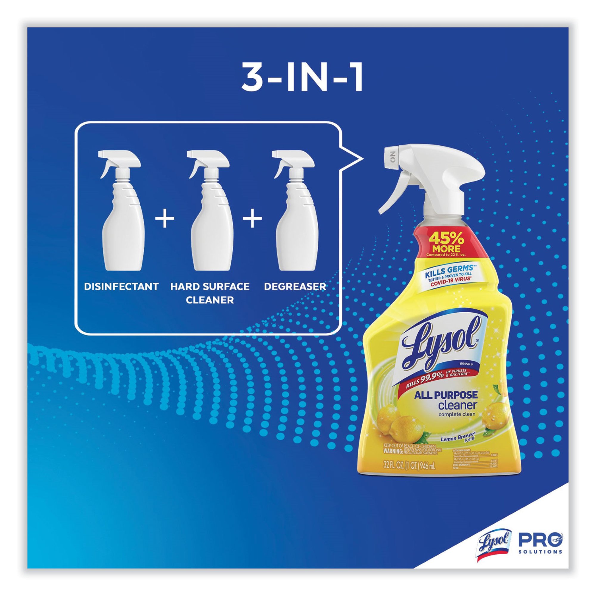 Essendant Co-United Stationers RAC75352CT - Lysol® All Purpose Cleaner, Lemon Breeze - 1/Each, 12/Case