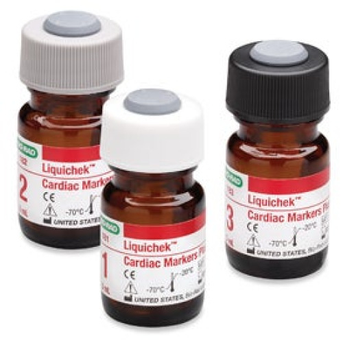 Bio-Rad Laboratories - 180 Multi-Analyte Control Set Liquichek™ Cardiac Markers Plus Level 1, 2, 3 6 X 3 mL