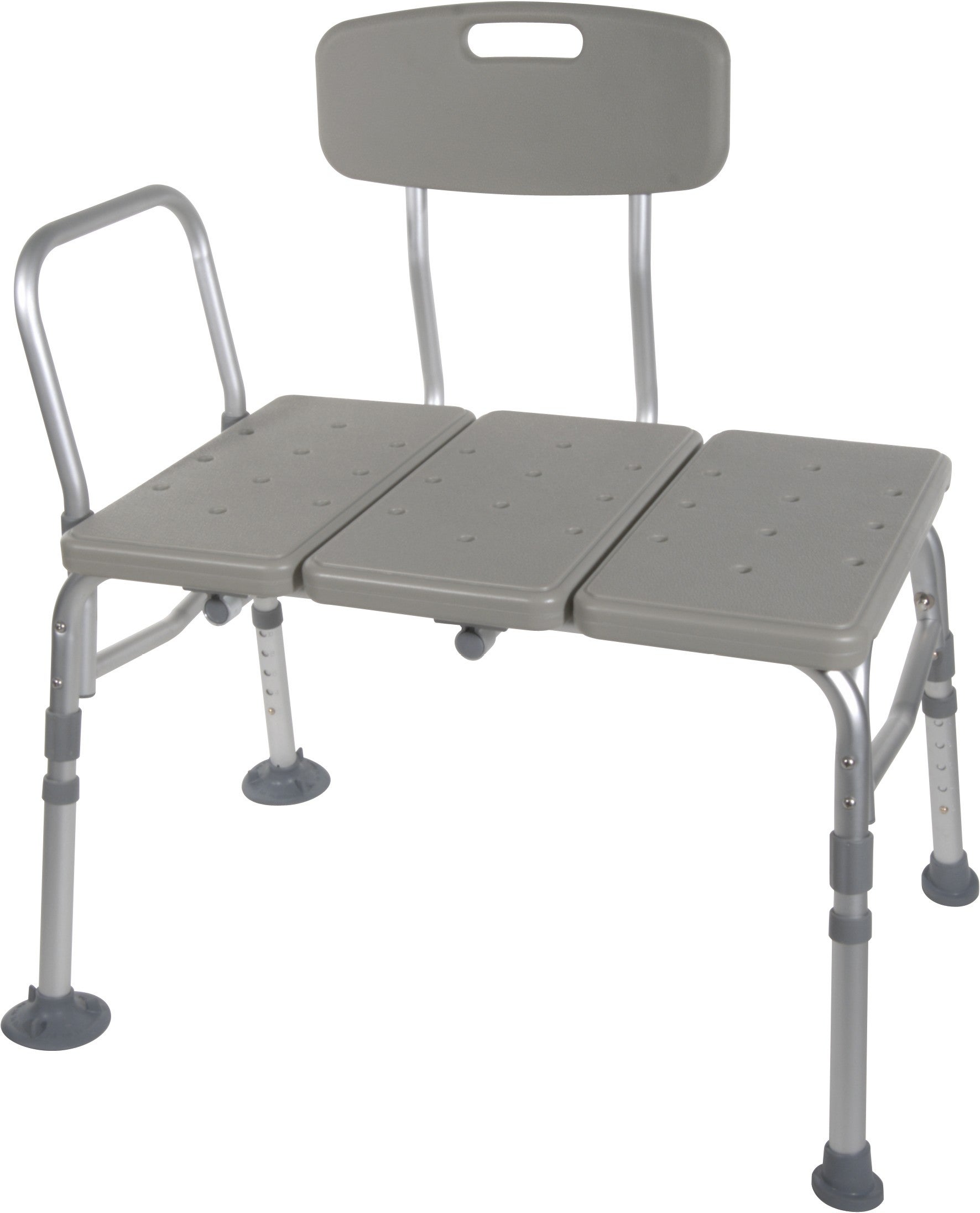 Drive DeVilbiss Healthcare - 12011KD-2 drive™ Knocked Down Bath Transfer Bench Side Arm 17-3/4 to 21-3/4 Inch Seat Height 400 lbs. Weight Capacity