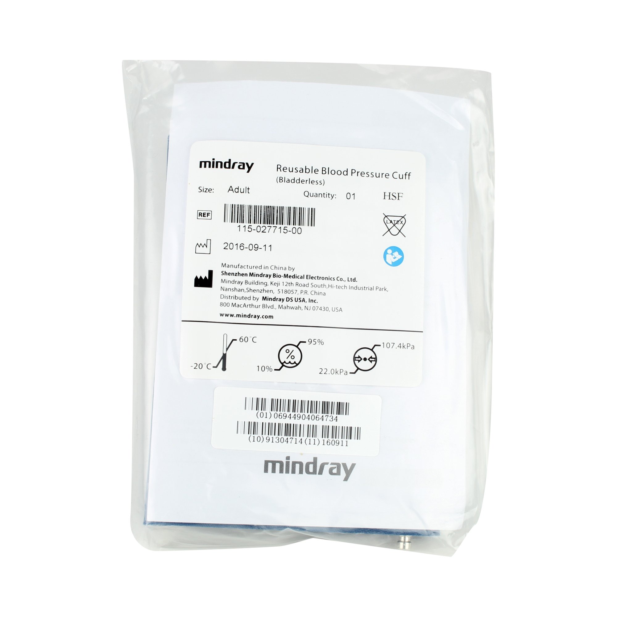 Mindray USA - 115-027715-00 Mindray™ Blood Pressure Cuff