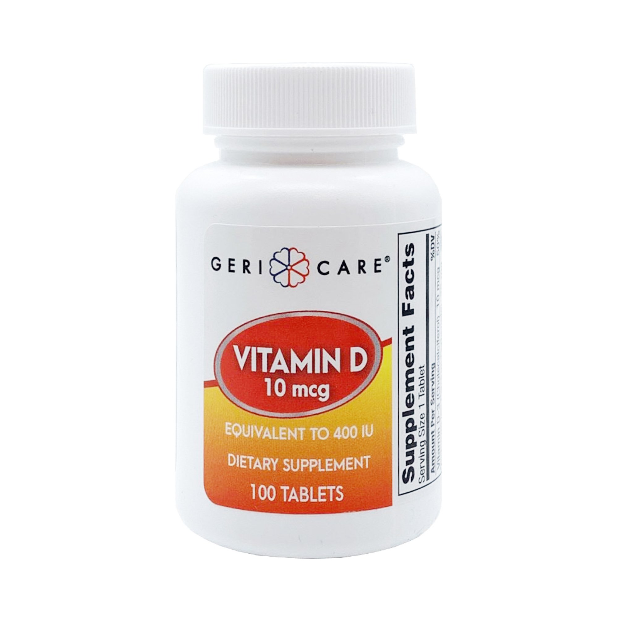 Geri-Care 874-01-GCP - Geri-Care® Vitamin D-3 Supplement - 1/Bottle, 12/Case