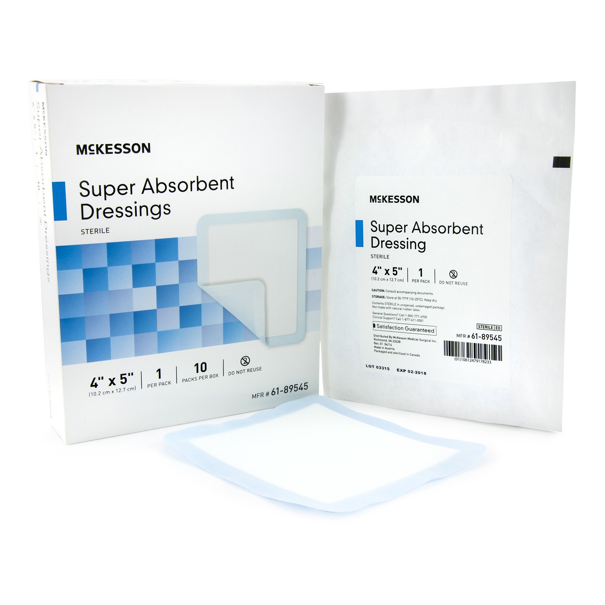 McKesson Super Absorbent Dressing 61-89545 by McKesson Brand