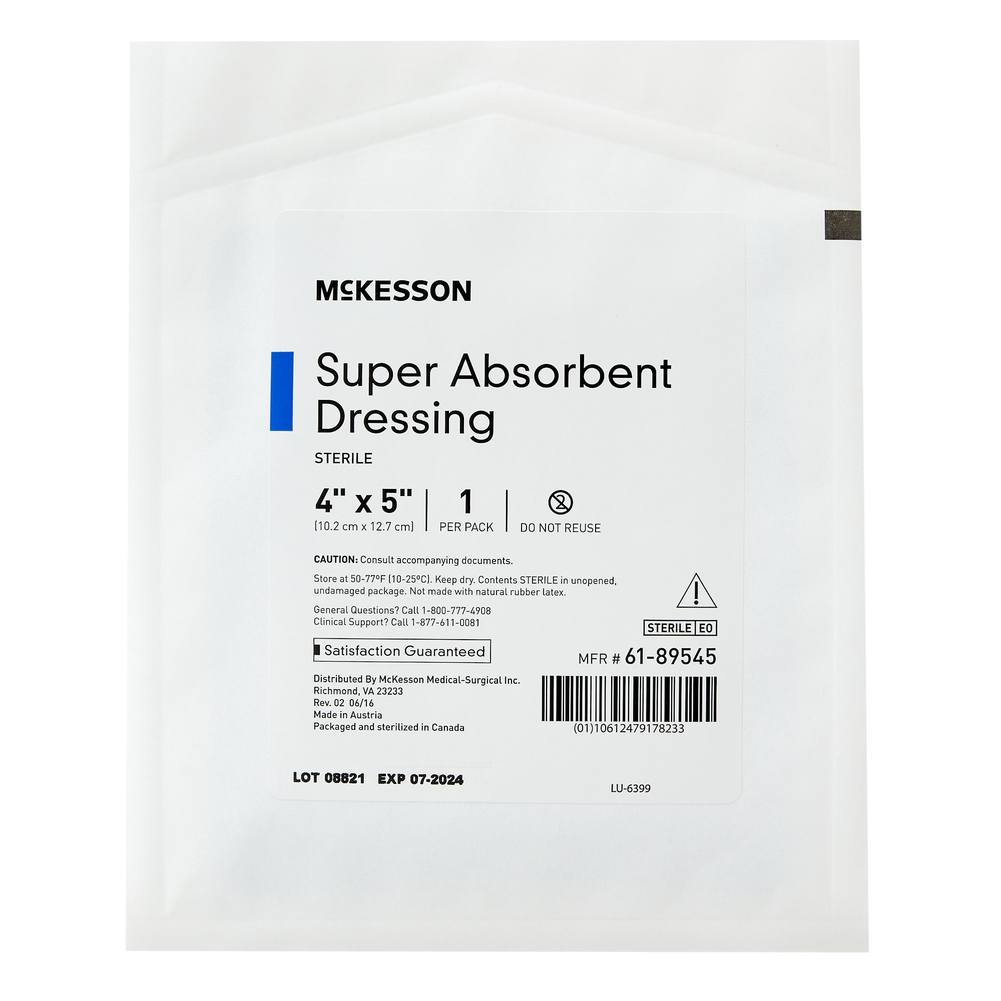 McKesson Super Absorbent Dressing 61-89545 by McKesson Brand