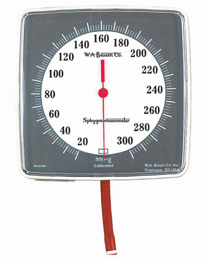 W.A. Baum - 1140NL Aneroid Sphygmomanometer Unit Roll-By® Without Cuff Arm Nylon Cuff 23 - 40 cm Mobile