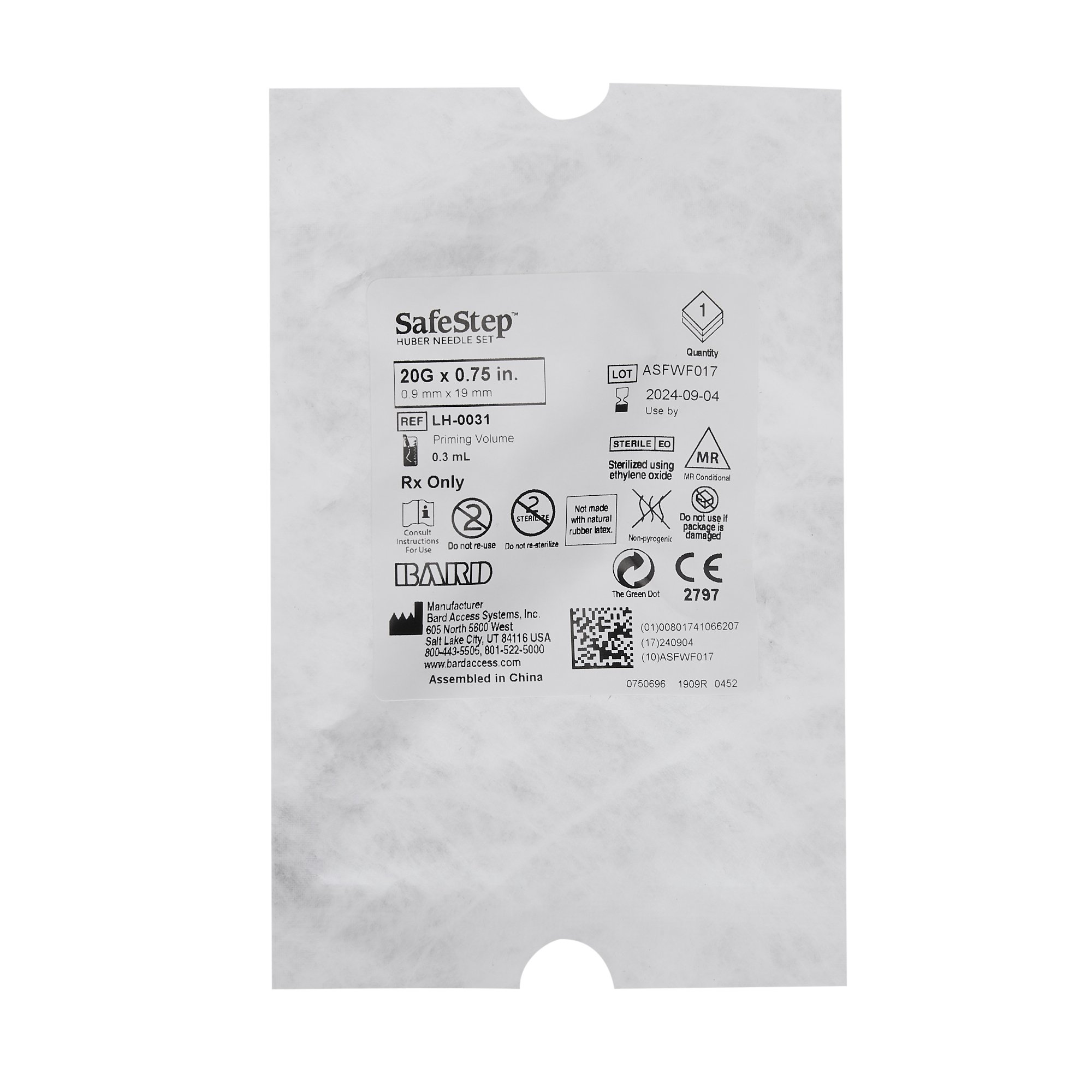 BD - LH-0031 SafeStep® Huber Infusion Set