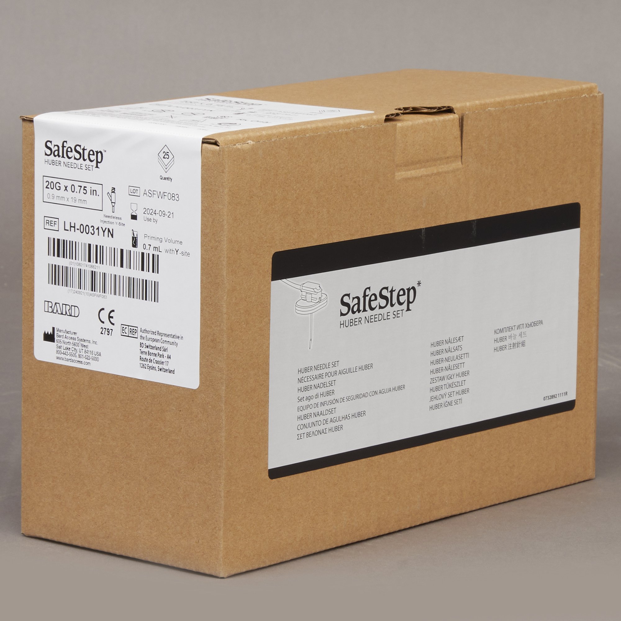 SafeStep Huber Infusion Set LH-0031YN by BD