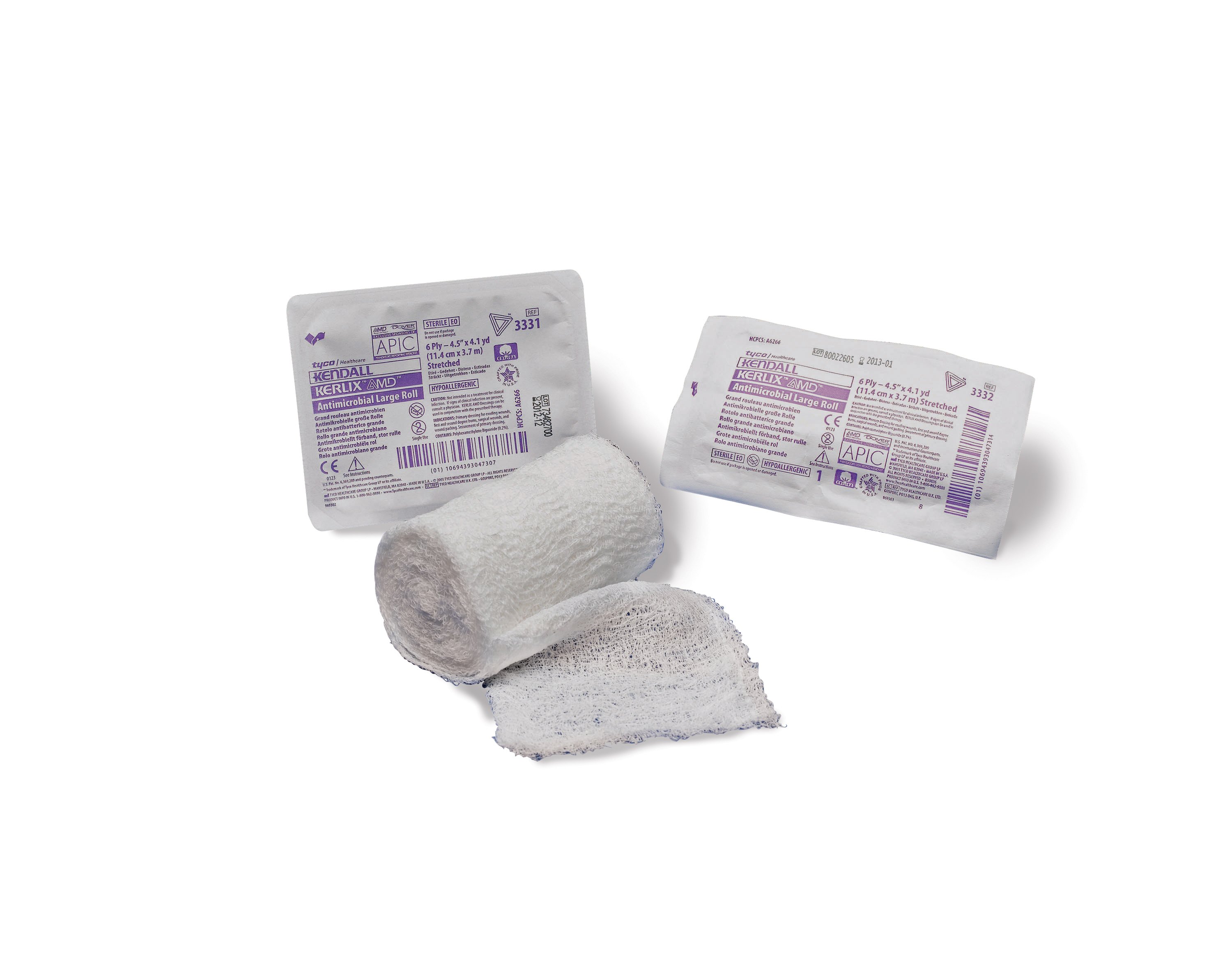 Cardinal 3331- - Kerlix™ AMD Impregnated Bandage Roll, 4½ inch x 4-1/10 yard, 6-Ply - 1/Each, 60/Case