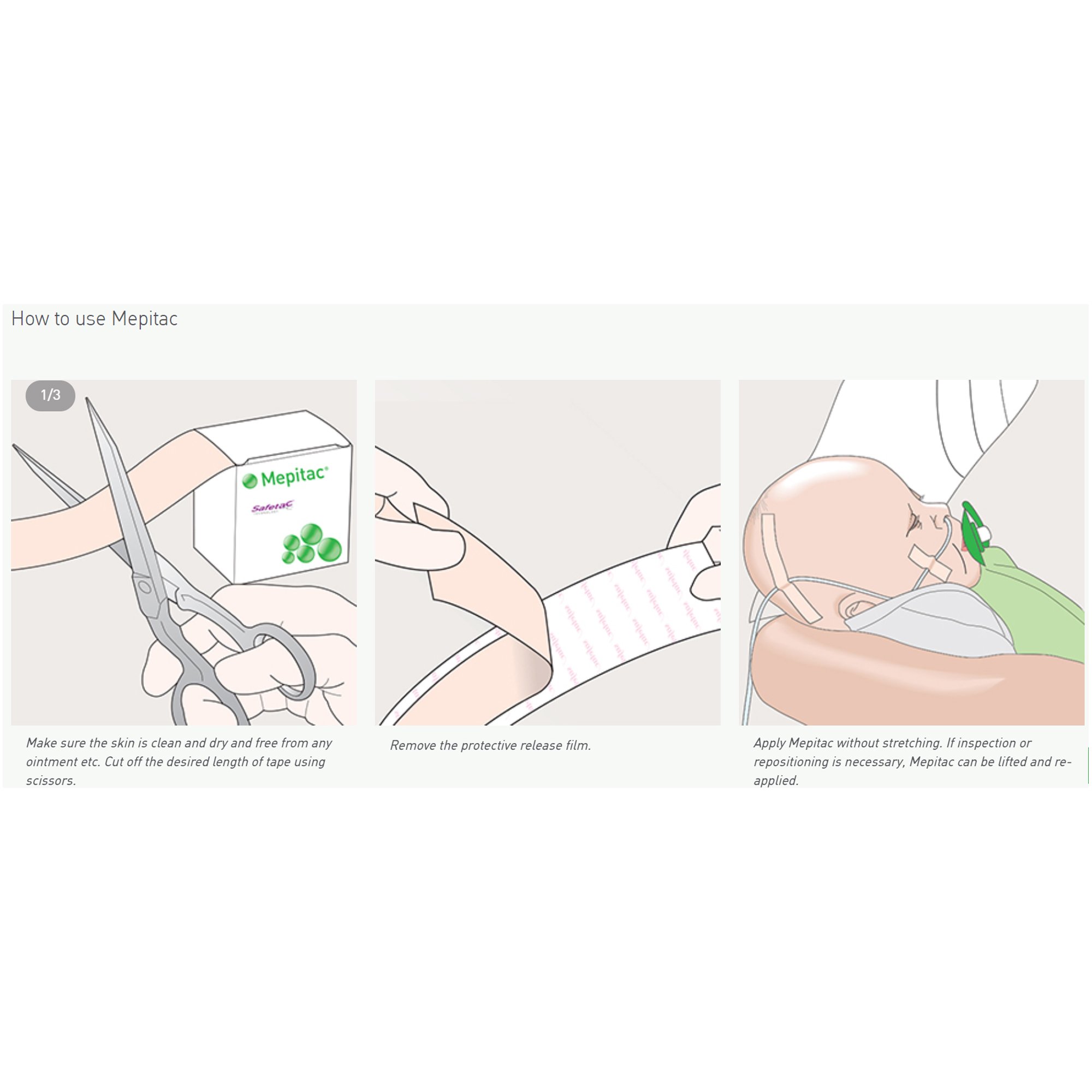 Molnlycke - 298400 Mepitac® Silicone Medical Tape
