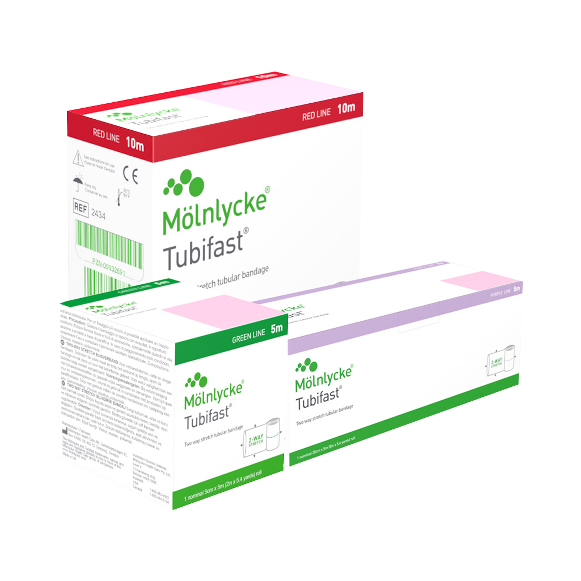 Molnlycke 2444 - Tubifast® Tubular Retention Bandage, 64 – 130 Centimeter - 1/Each