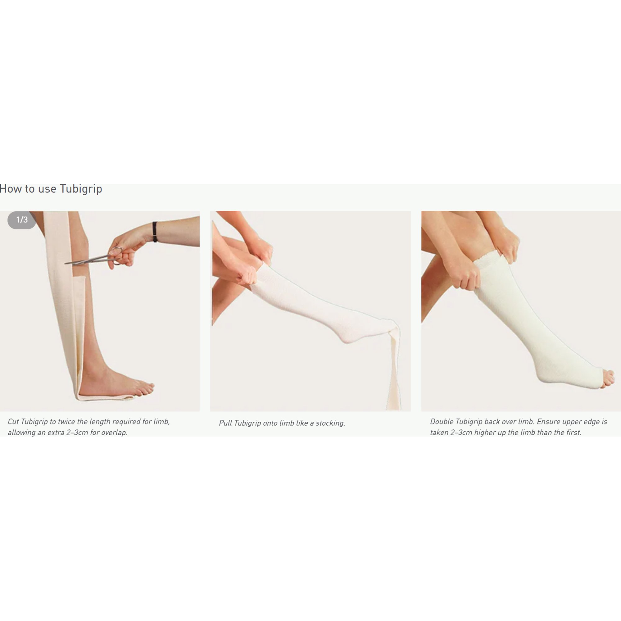 Molnlycke 1451 - Tubigrip® Pull On Elastic Tubular Support Bandage, 10 Meter, Size D - 1/Each