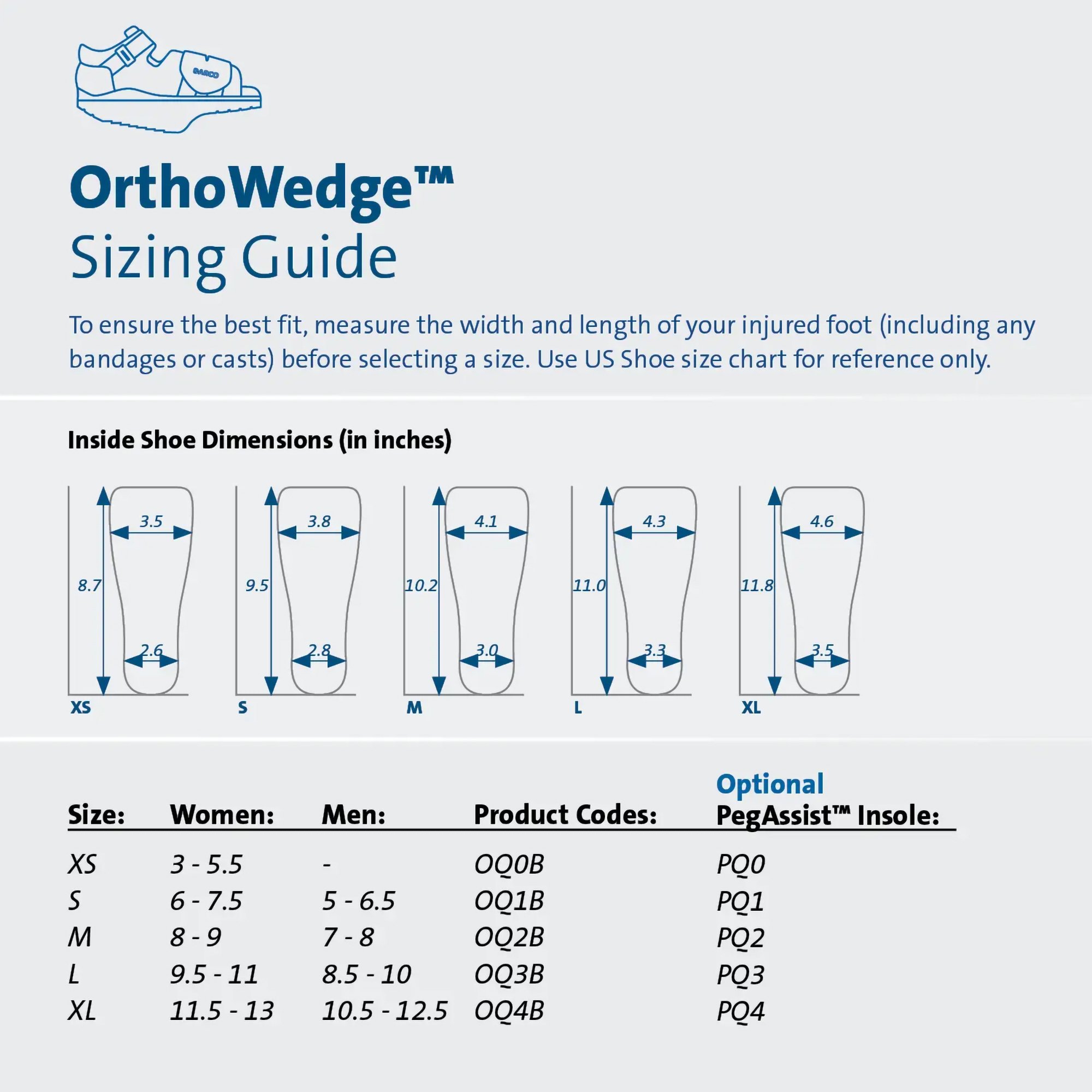 Darco International - OQ4B Darco® OrthoWedge™ Post-Op Shoe