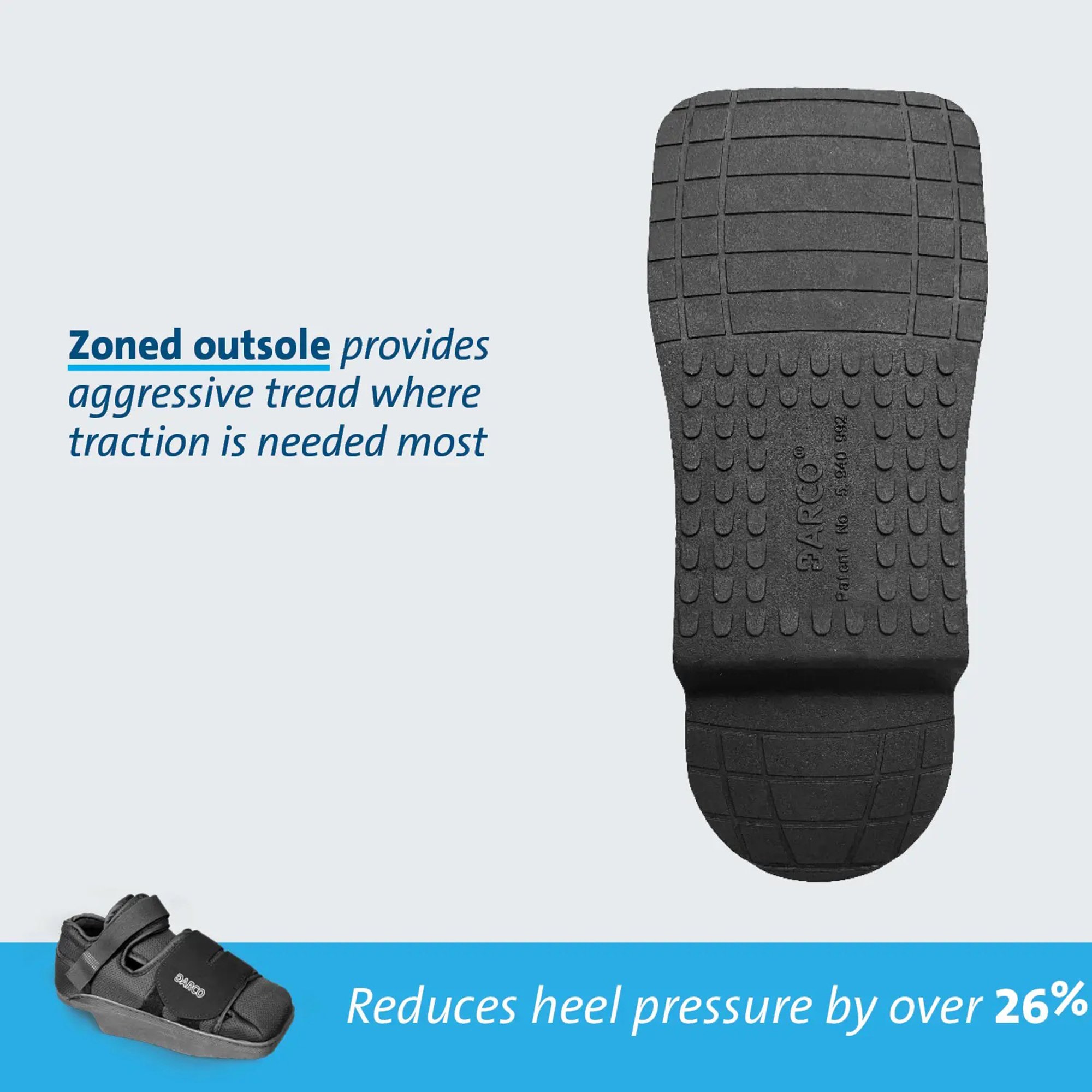 Darco International - HQ3B Darco® HeelWedge™ Post-Op Shoe