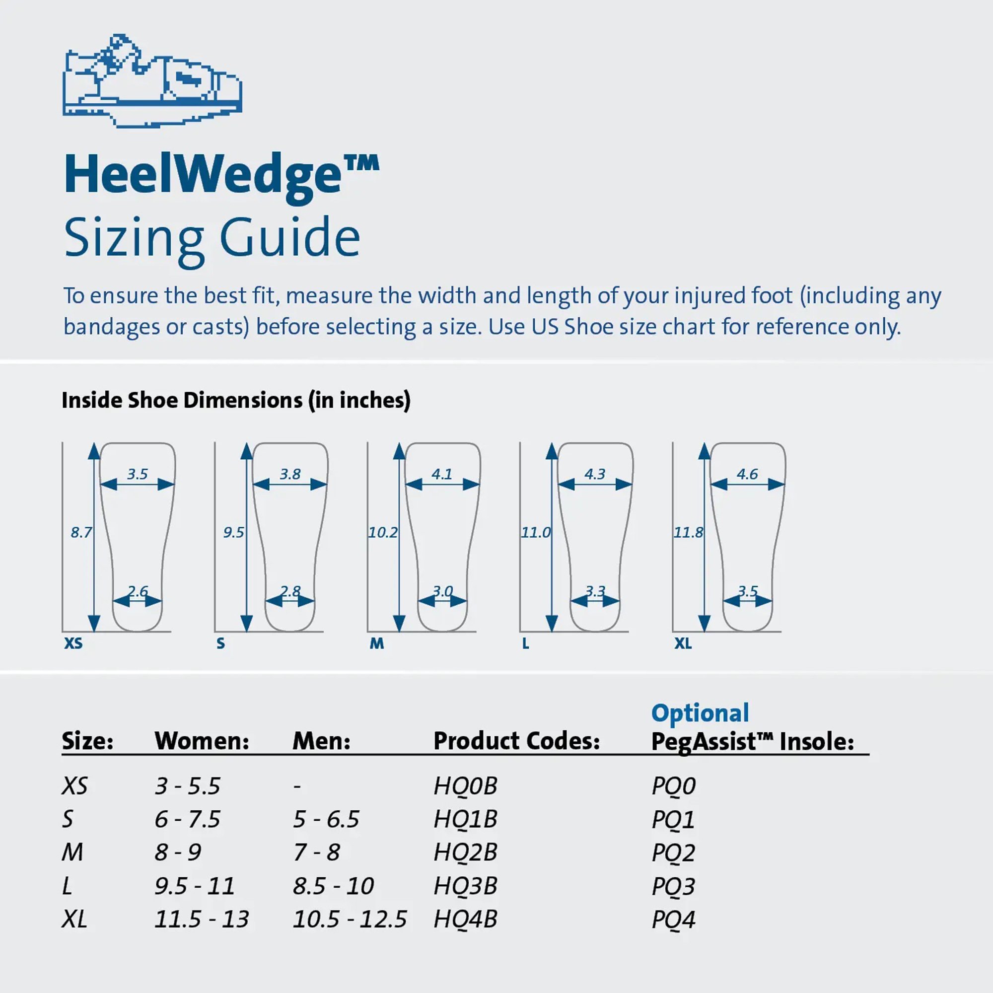 Darco International - HQ3B Darco® HeelWedge™ Post-Op Shoe