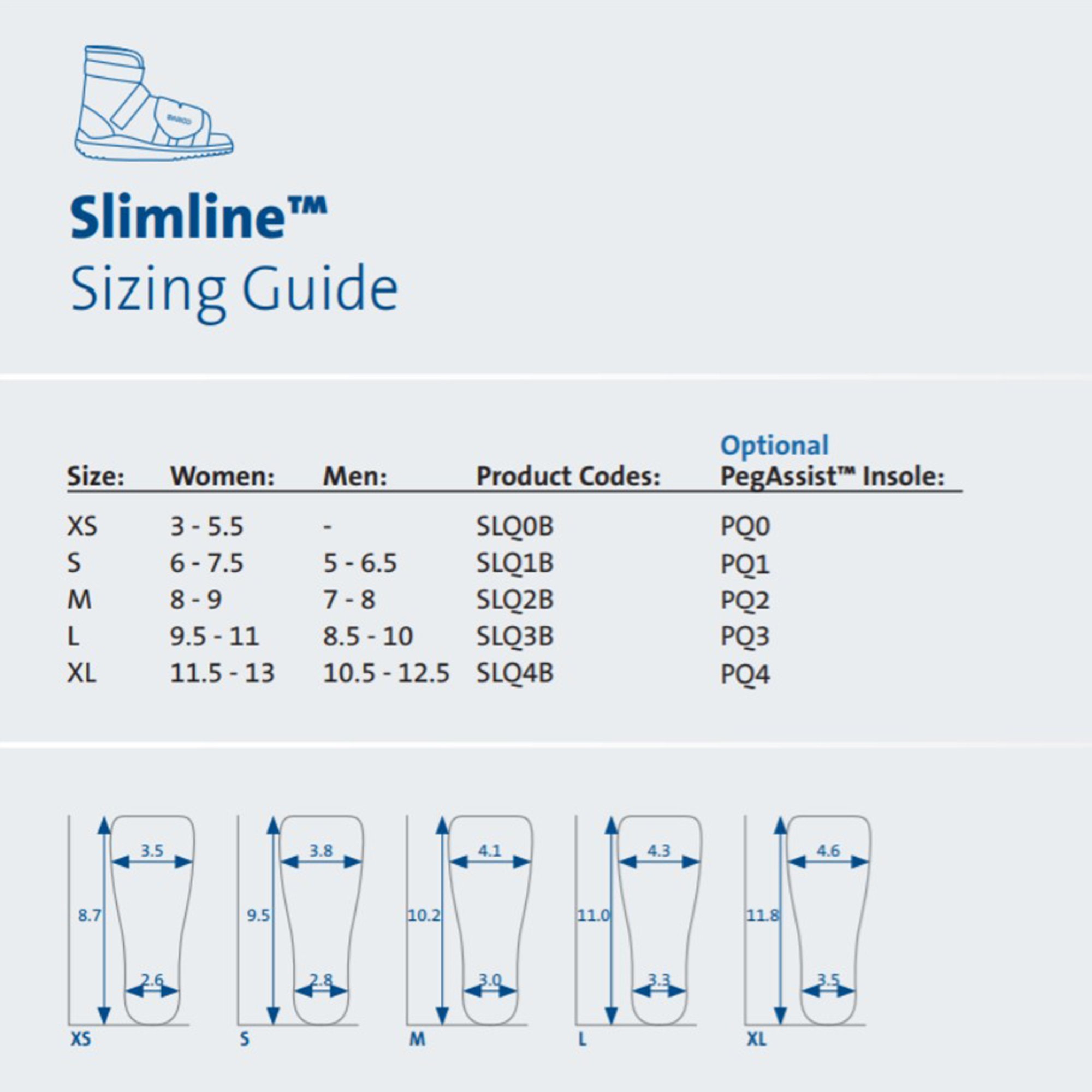 Darco International SLQ2B - SlimLine™ Cast Boot, Medium - 1/Each, 36/Case
