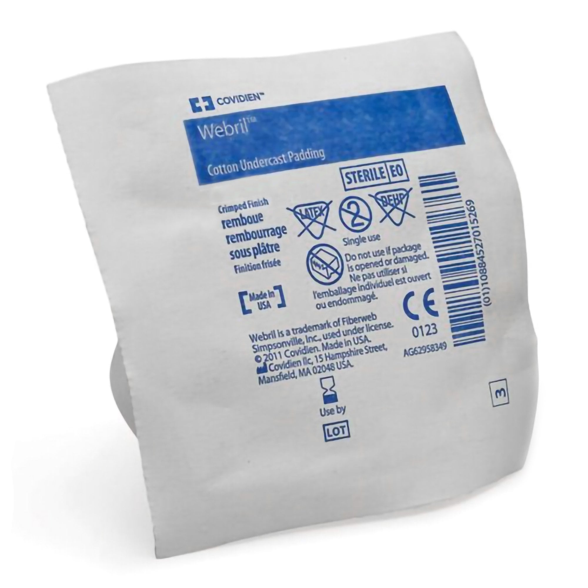 Cardinal 2394- - Webril™ Cast Padding, 3 Inch x 4 Yard - 1/Each, 50/Case