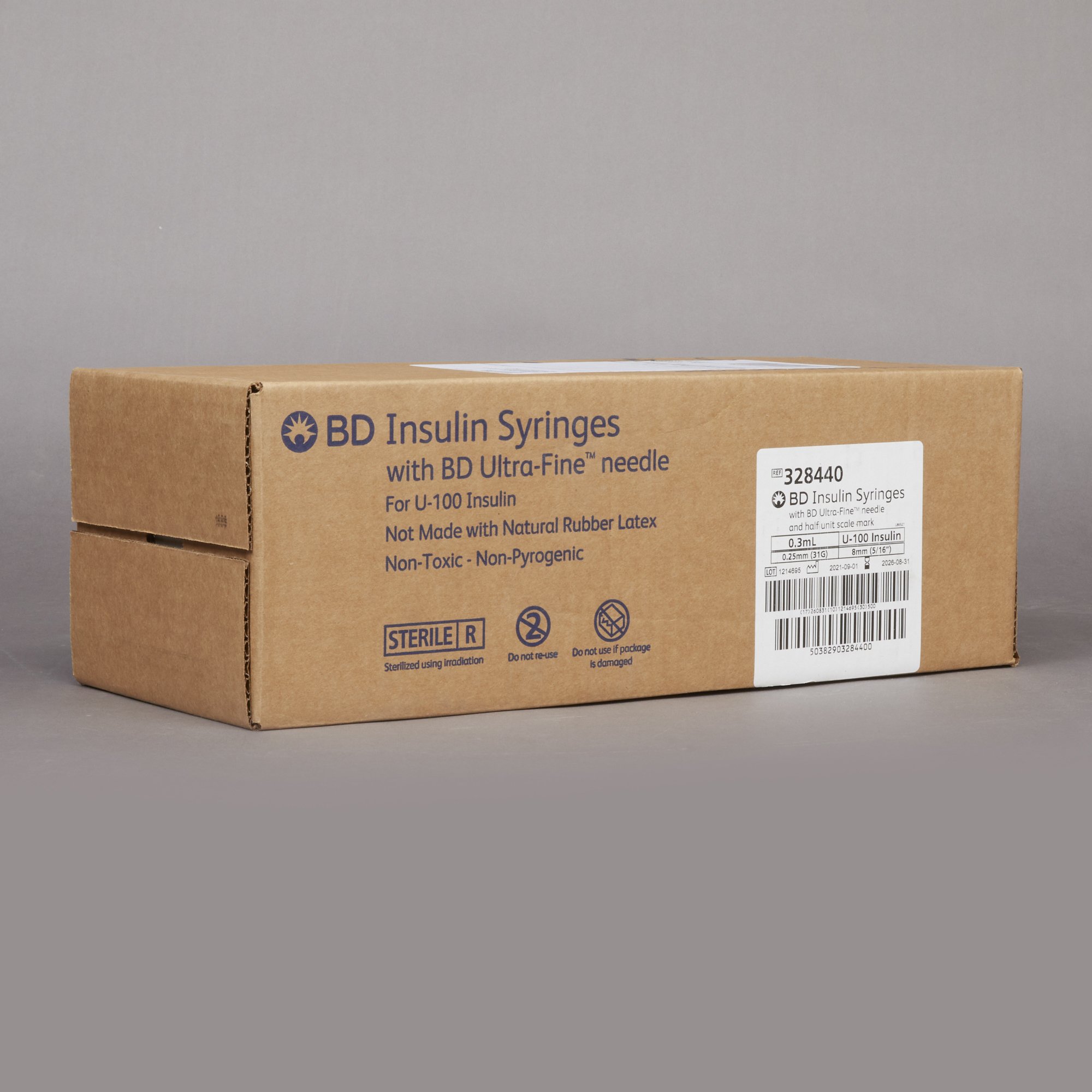 Embecta Medical II LLC 328440 - Ultra-Fine™ Insulin Syringe with Needle - 10/Box, 50/Case