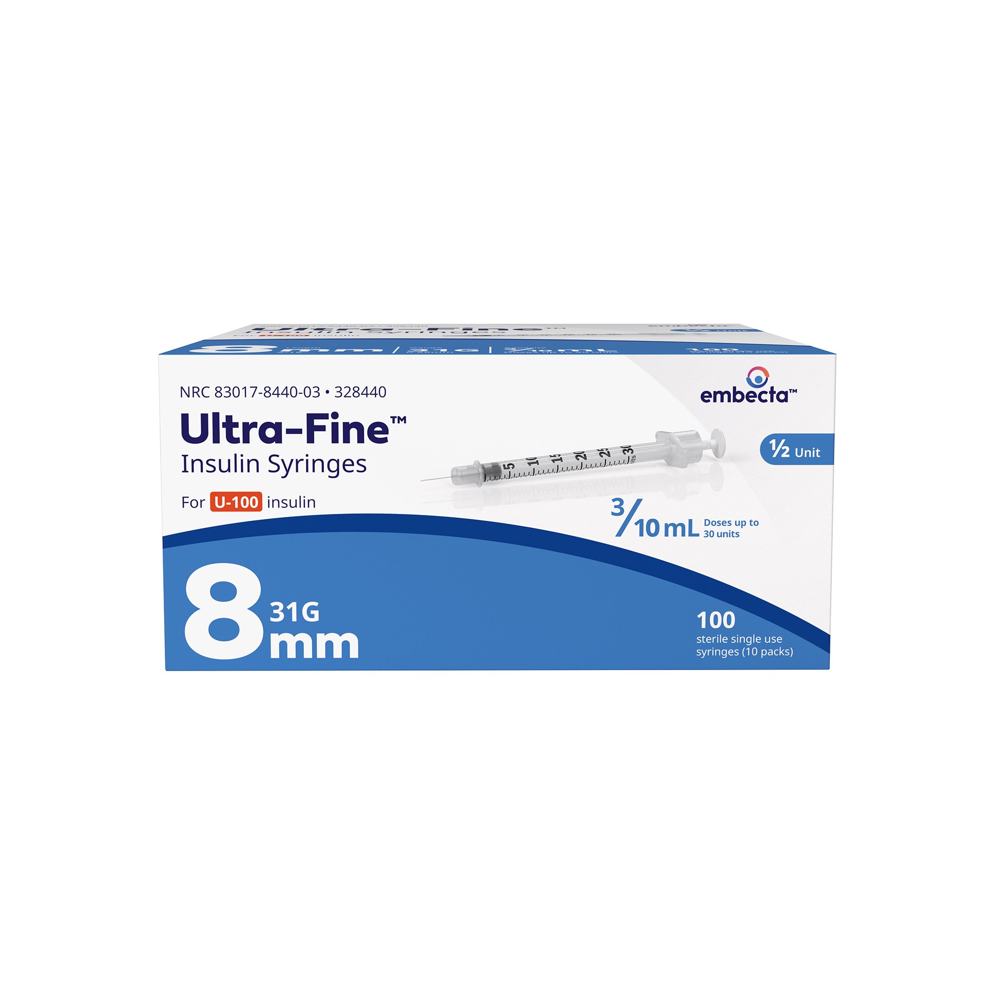 embecta Medical II LLC - 328440 Ultra-Fine™ Insulin Syringe with Needle