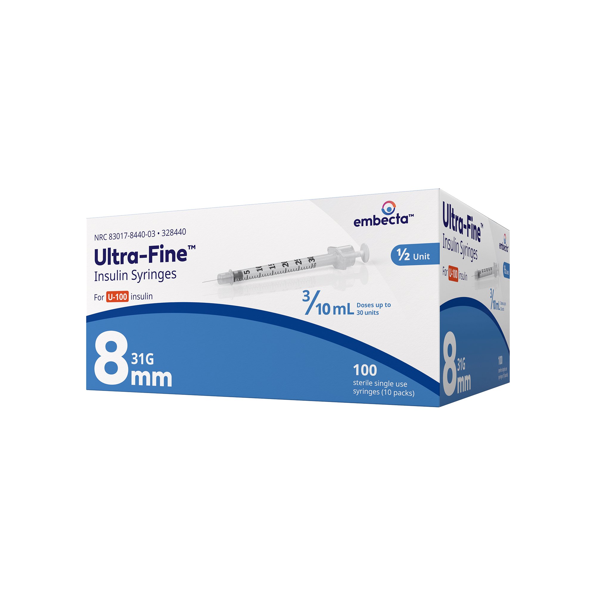embecta Medical II LLC - 328440 Ultra-Fine™ Insulin Syringe with Needle