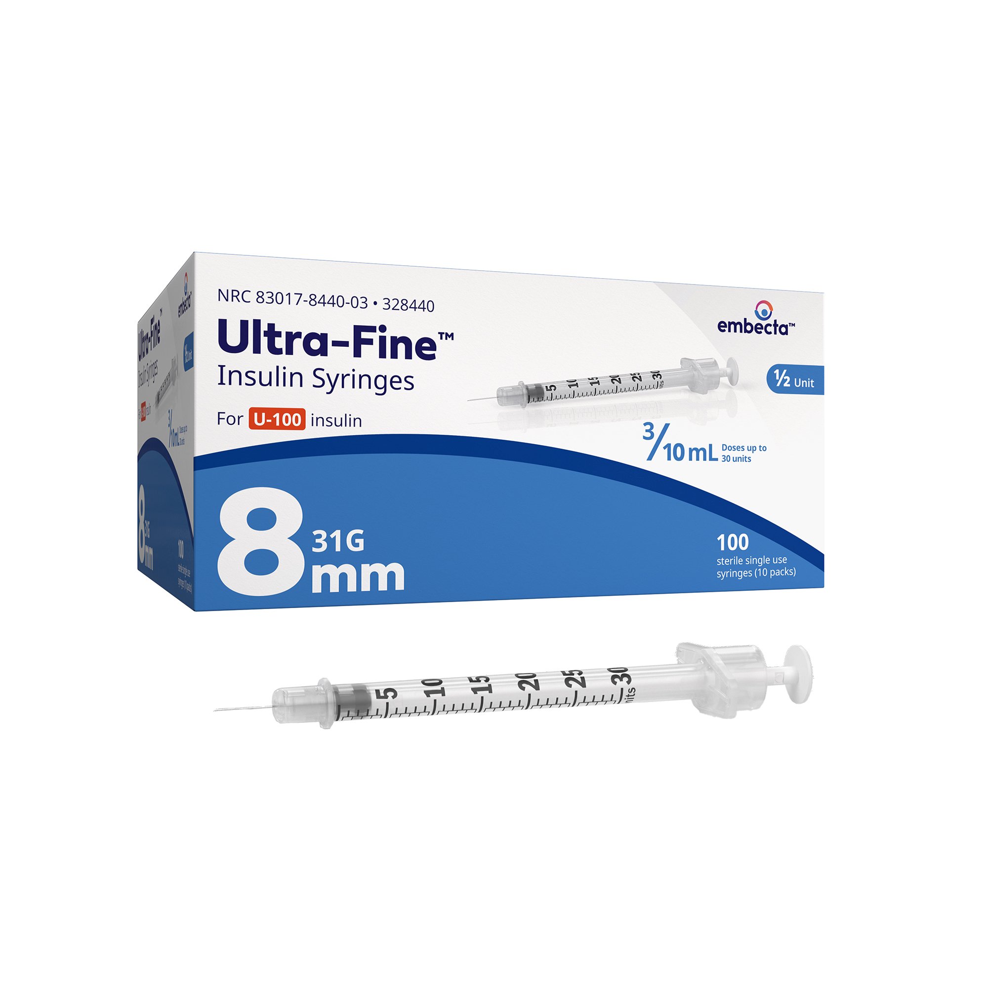 embecta Medical II LLC - 328440 Ultra-Fine™ Insulin Syringe with Needle