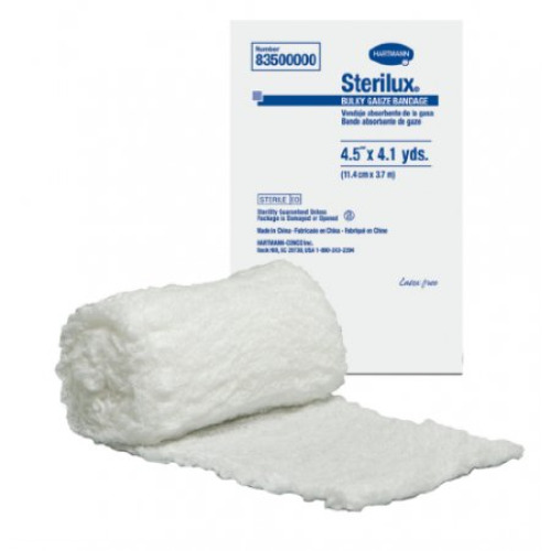Hartmann 83500000 - Sterilux® Bulky Sterile Fluff Bandage Roll, 4-1/2 Inch x 4-1/10 Yard - 1/Each, 100/Case