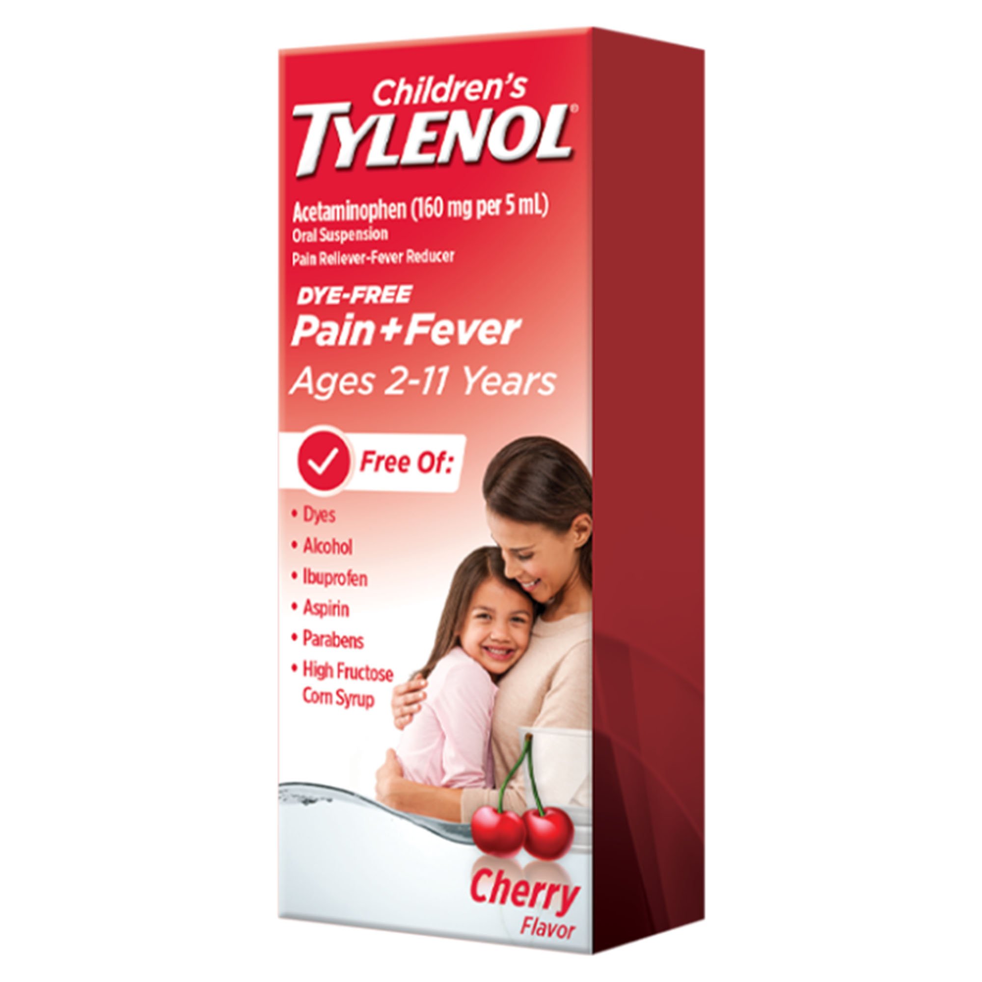Kenvue Brands LLC 50580016604 - Tylenol Children's Pain + Fever Oral Suspension, Cherry Flavor - 1/Each