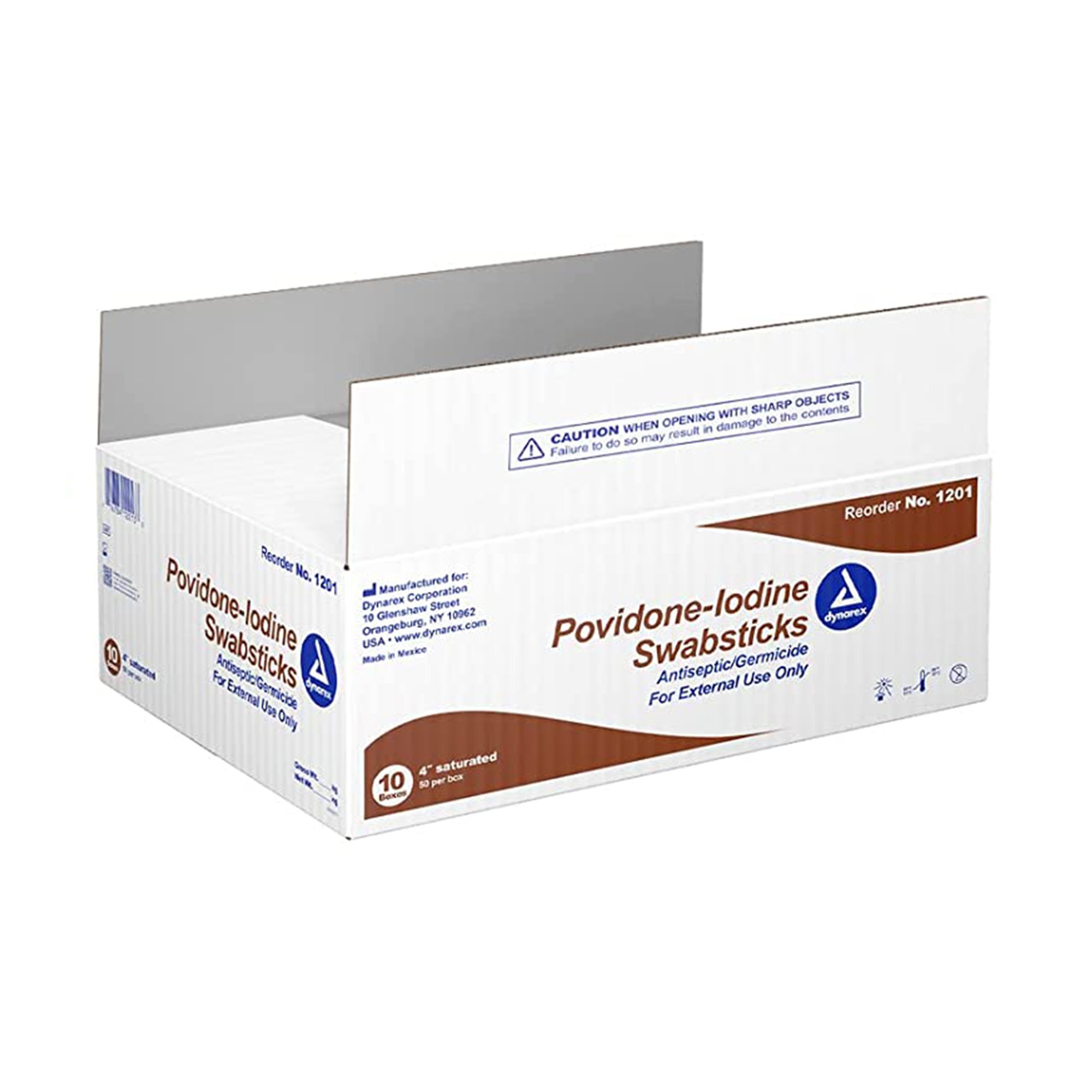 Dynarex - 1201 dynarex Povidone Iodine Impregnated Swabstick