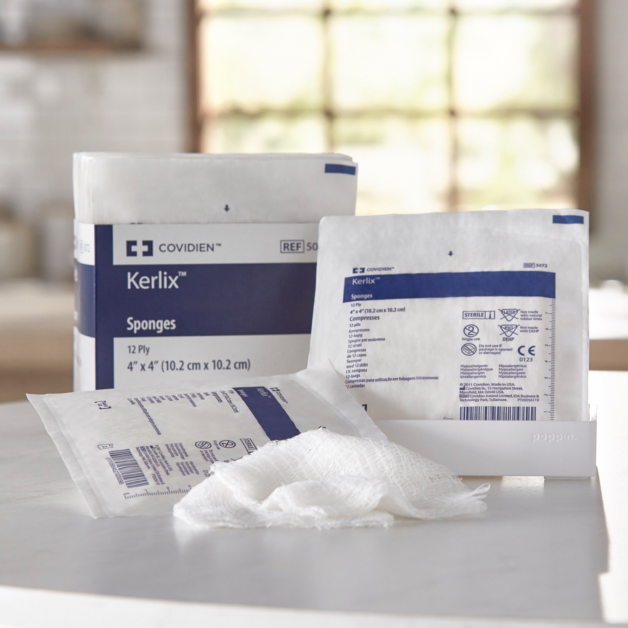 Cardinal 5072 - Kerlix™ Sterile USP Type VII Fluff Dressing, 4 x 4 Inch, 12-Ply - 1/Pack, 25/Tray, 600/Case