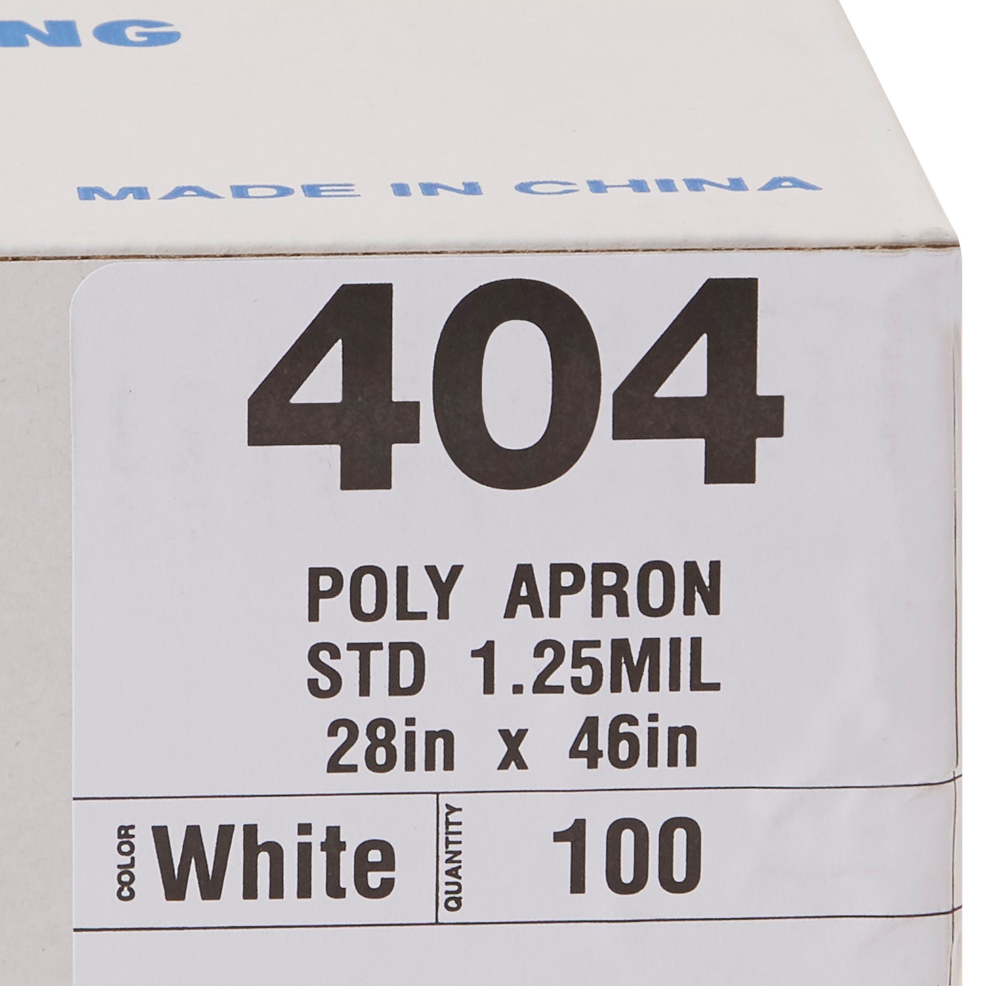McKesson Brand - 18-404 General Purpose Apron McKesson One Size Fits Most Bib Style White Disposable